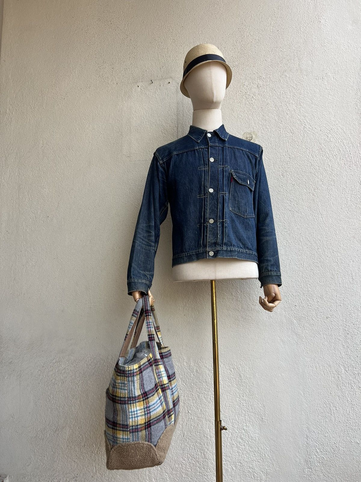 Frapbois Vintage Frapbois Japan Flannel & Fleece Hybrid Tote Bag Size ONE SIZE - 3 Thumbnail