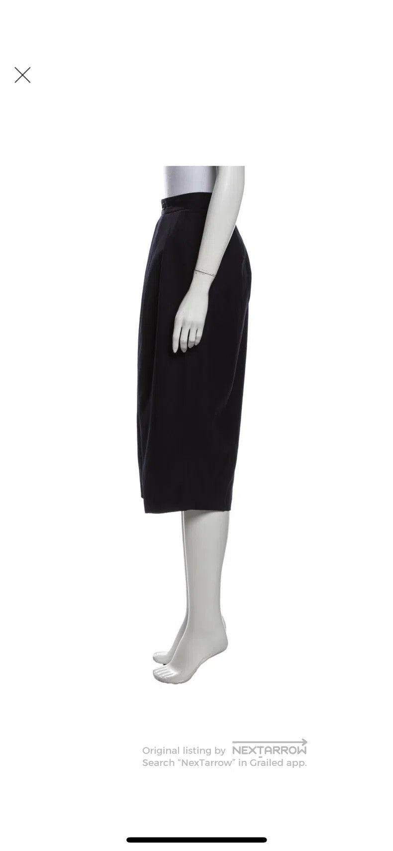 Comme des Garcons size S Wool wide-leg pants, size S, dark