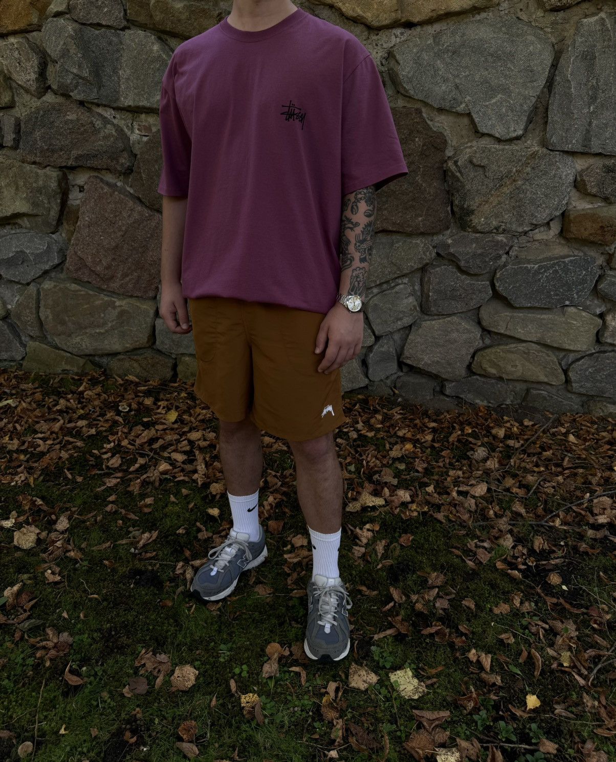 Stussy Stussy Basic Berry T-shirt Size US XL / EU 56 / 4 - 3 Thumbnail