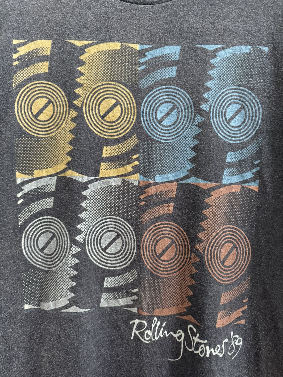 Vintage Vintage Rolling Stones ‘89 The North American Tour T-Shirt Size US L / EU 52-54 / 3 - 3 Thumbnail
