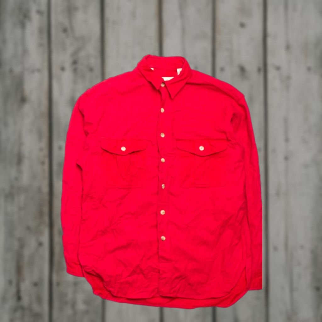 Eddie Bauer VINTAGE Eddie Bauer Red Flannel Shirt Medium 2000s Classic Outdoors Shirt Adults Medium Red Cotton Eddie Bauer Mens Size US M / EU 48-50 / 2 - 1 Thumbnail