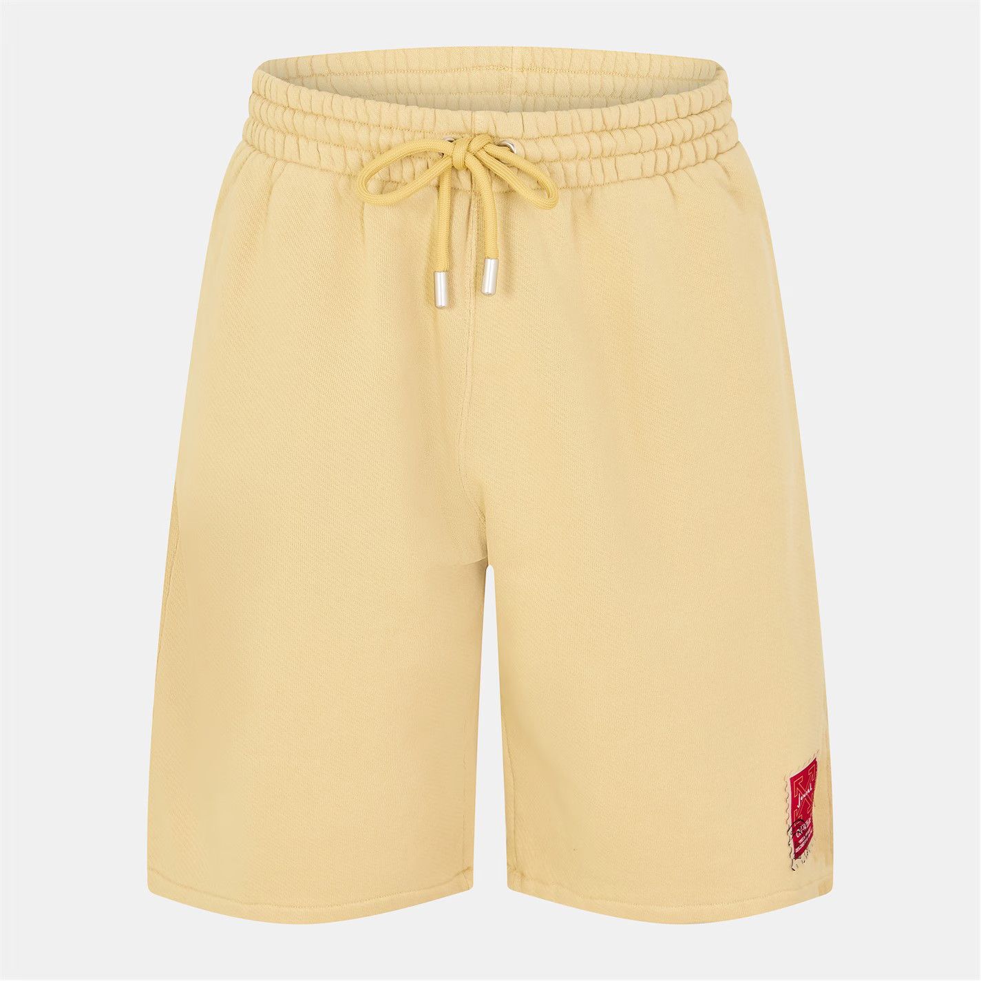 Off-White o1g2r1mq0326 Logo Fleece Jogger Shorts in Beige Size US 30 / EU 46 - 1 Thumbnail