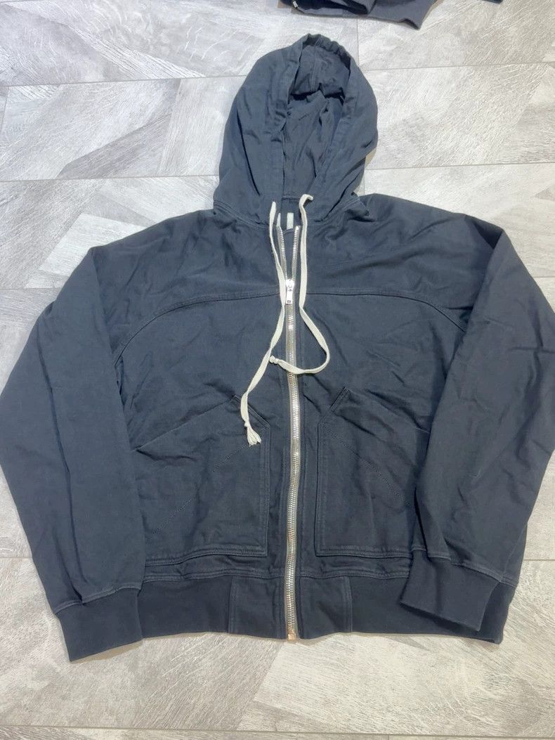 Rick Owens rick owens Main Line Short Wide Zip Hoodie Size US M / EU 48-50 / 2 - 1 Thumbnail
