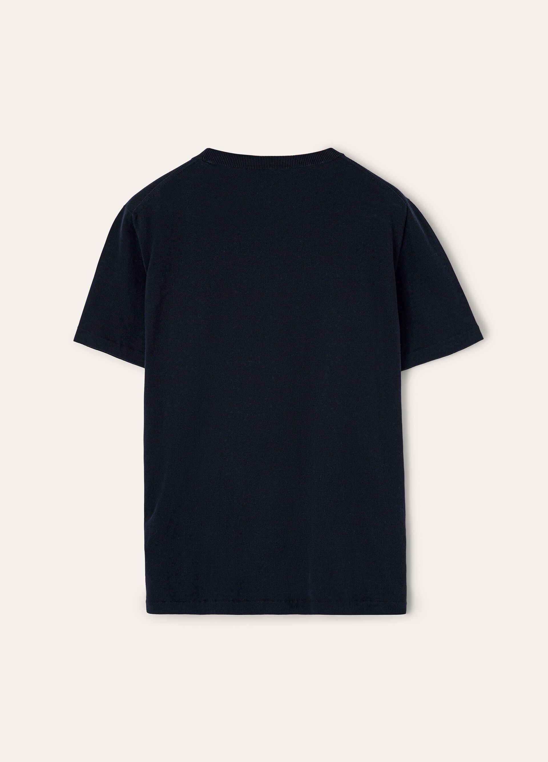 Loro Piana os11x0426 FAM7984 Angera Crewneck T-Shirt in Blue Navy Size XS / US 0-2 / IT 36-38 - 6 Thumbnail