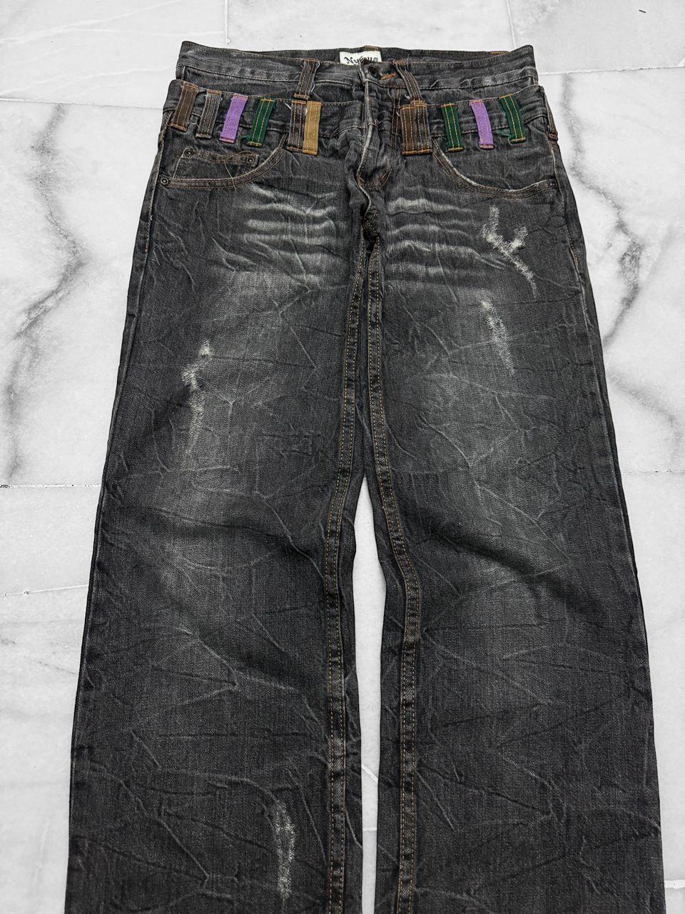 Undercover VINTAGE 1990s-2000s NYLUS DOUBLE WAIST NICE CLAWMARK Size US 29 - 1 Thumbnail