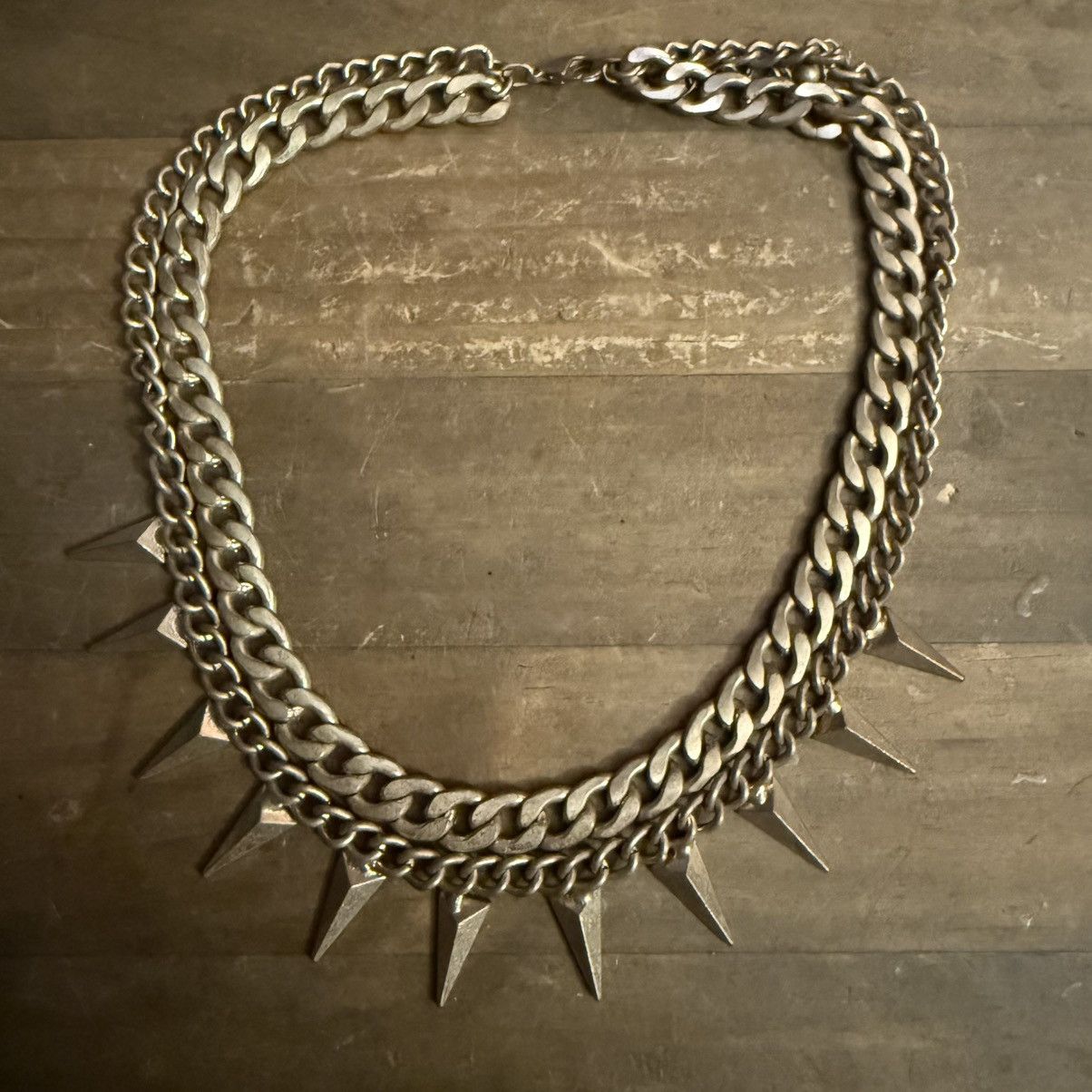 Other Chunky layered gold tone dagger chain necklace Size ONE SIZE - 3 Thumbnail
