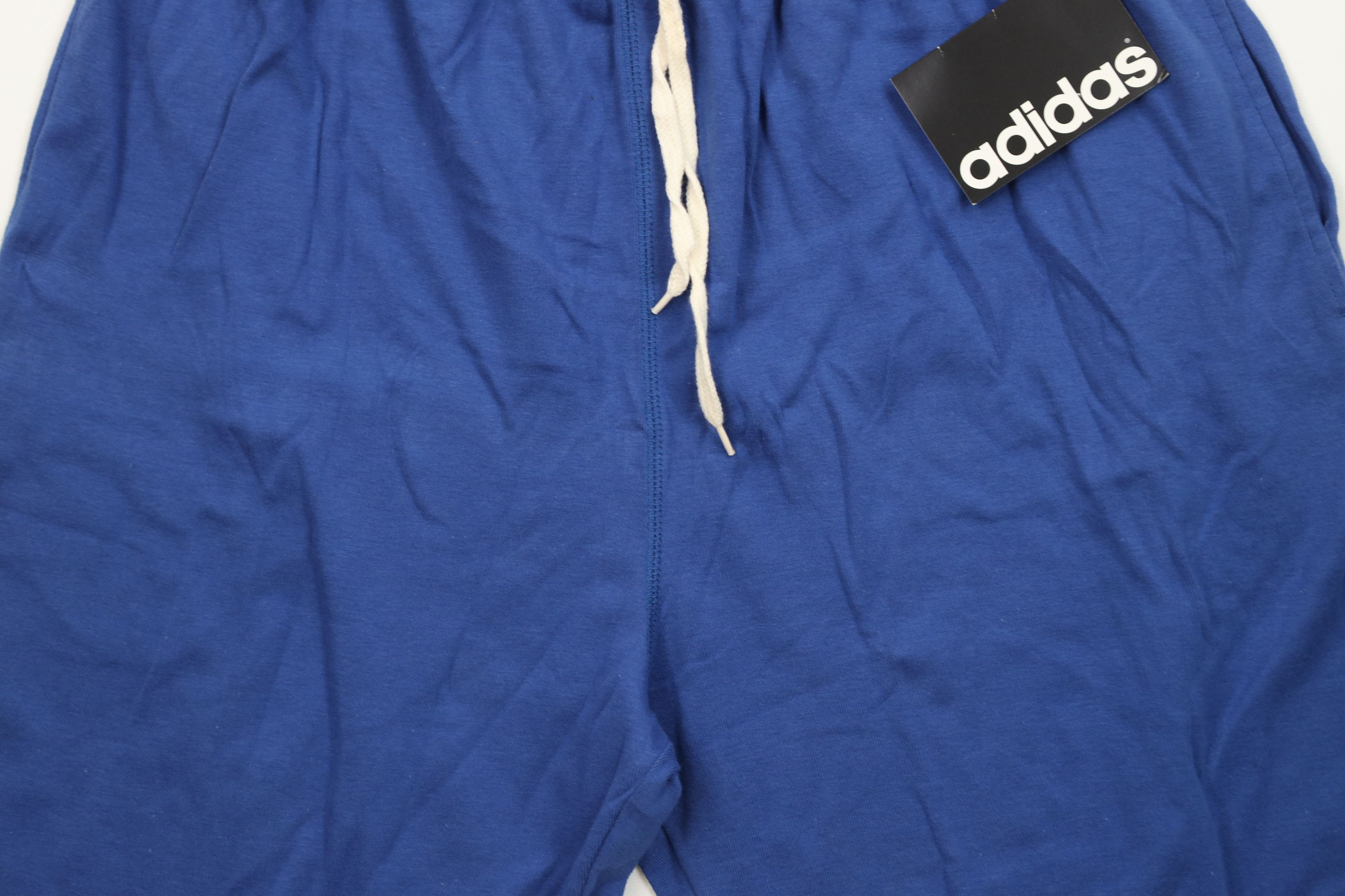 Adidas Deadstock Vintage 90s Adidas Above Knee Shorts Royal Blue Size US 36 / EU 52 - 3 Thumbnail