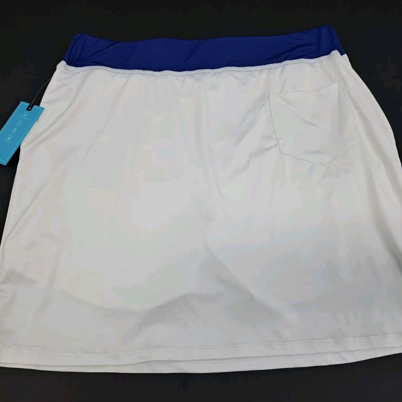 Vintage Court Haley Performance Skort Womens Blue White Pull On Athletic Short Skirt M NWT Court Haley Size 32" / US 10 / IT 46 - 3 Thumbnail