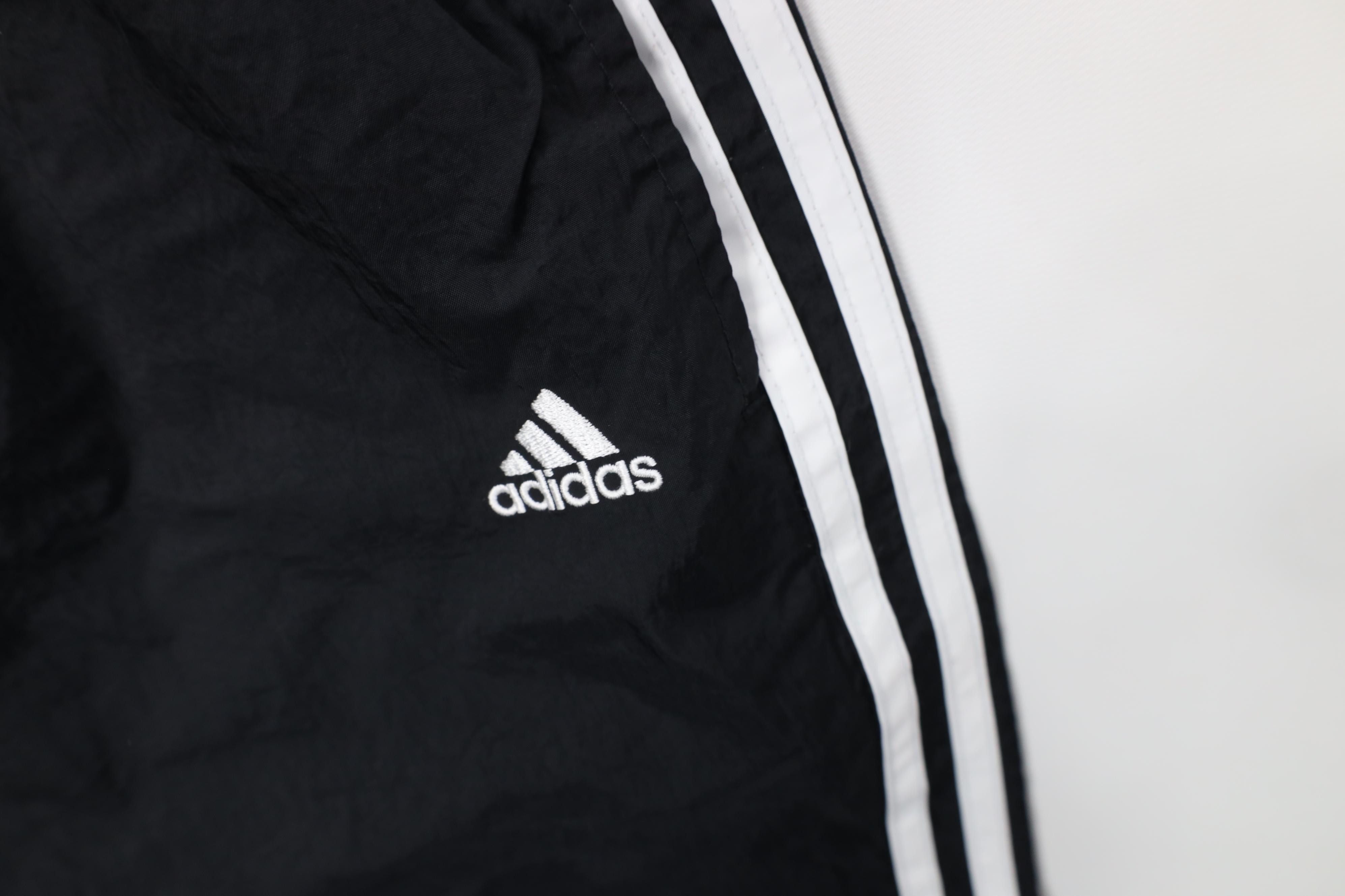 Adidas Vintage Y2K 2001 Adidas Striped Wide Leg Windbreaker Pants Size US 36 / EU 52 - 6 Thumbnail