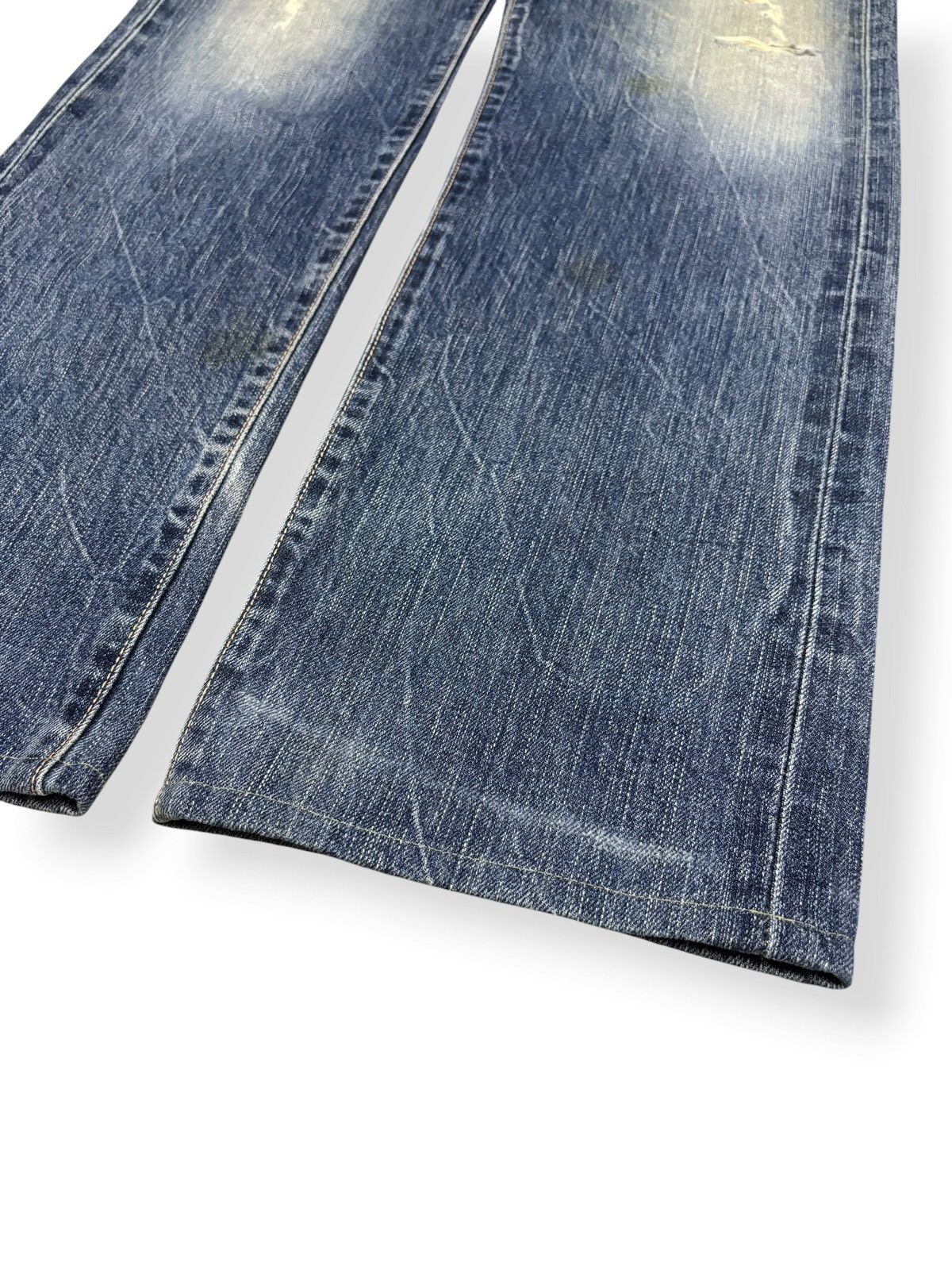 Edwin Vintage Edwin 505s Selvedge Classic Fit Distressed Jeans Size US 30 / EU 46 - 10 Thumbnail
