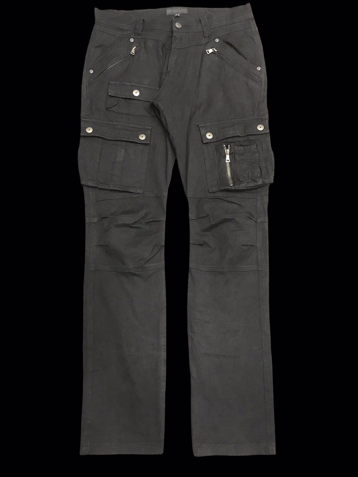 Japanese Brand 💥PUNK GEAR💥in the attic Multipockets Soft Cargo Pant F180 Size US 31 - 1 Thumbnail