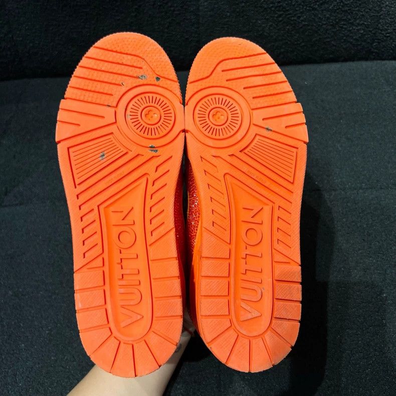 Louis Vuitton Louis Vuitton Trainer Orange Full Drill Board Shoes Size US 10 / EU 43 - 6 Thumbnail