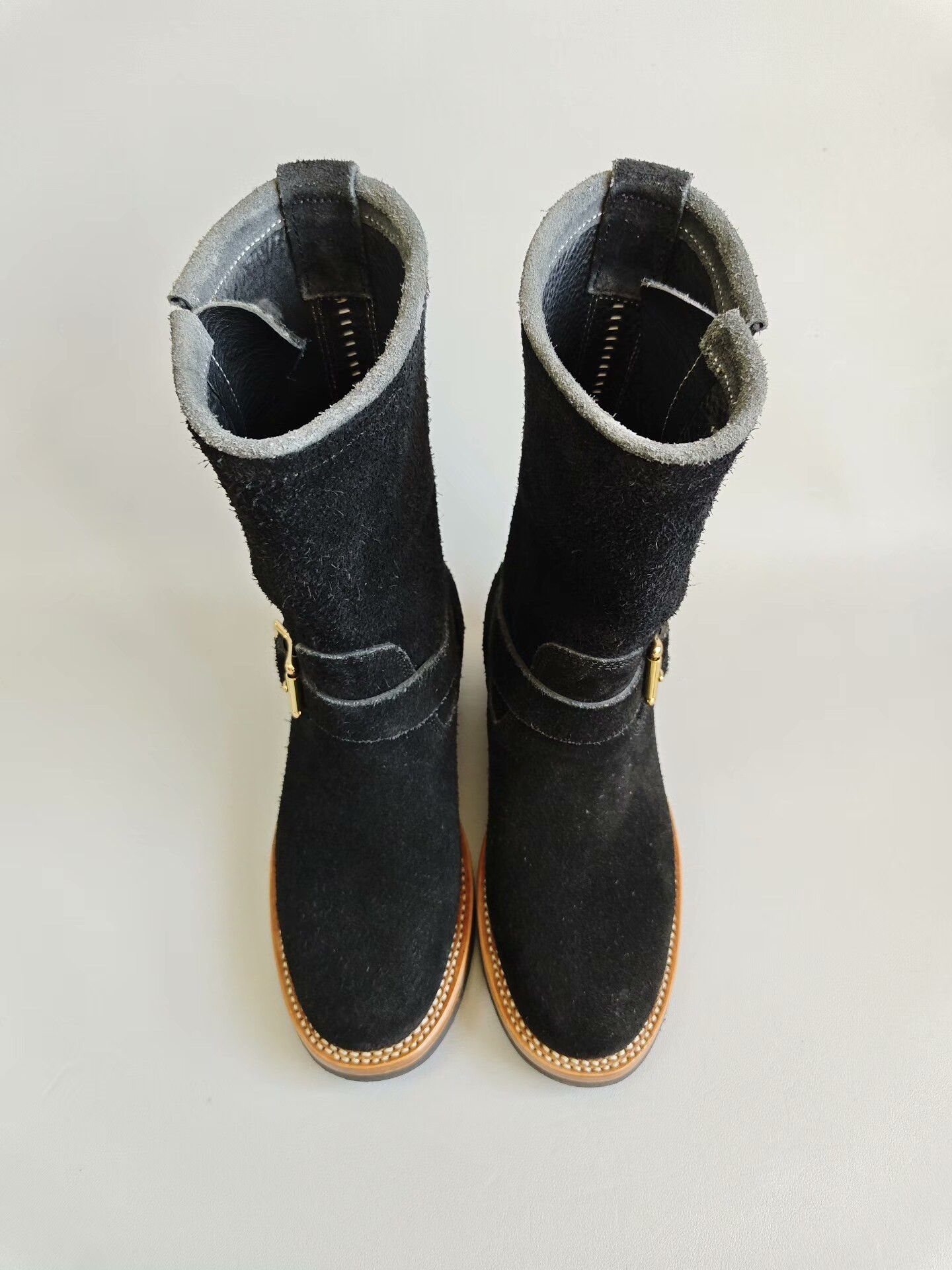 Left Hand Master Zuo Handmade Black Engineer Boots Size US 7 / EU 40 - 1 Thumbnail