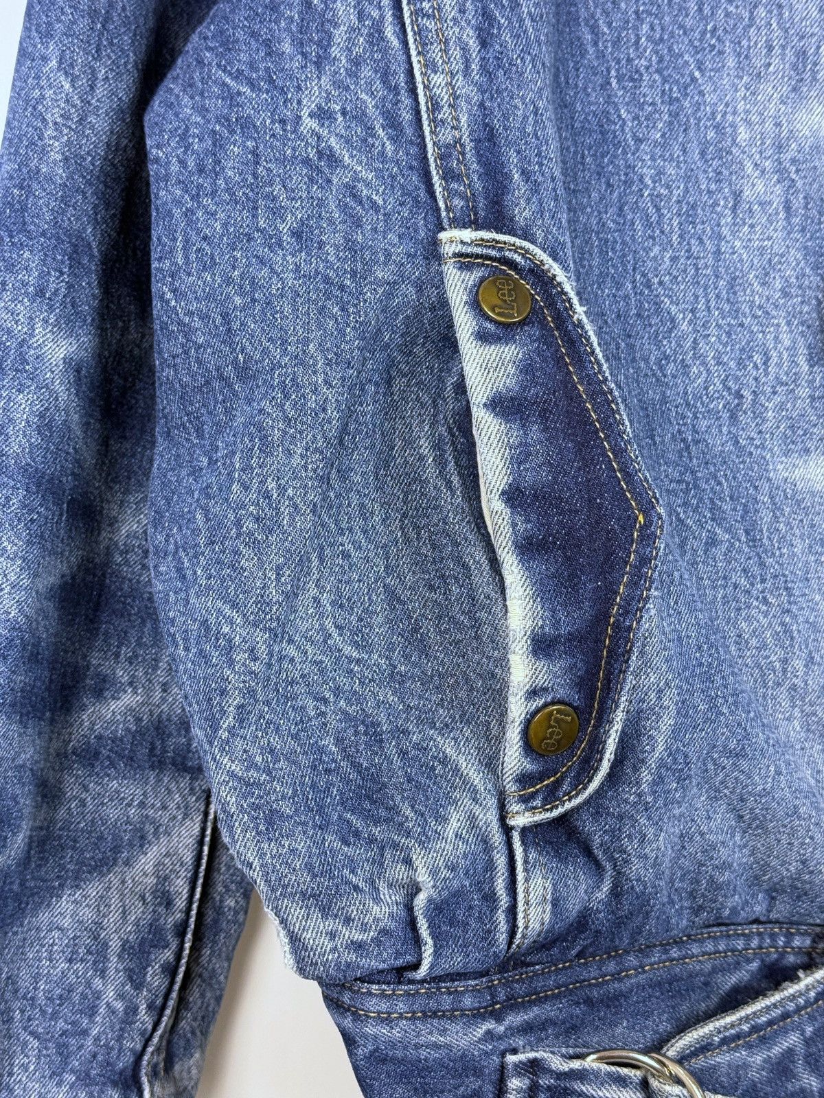 Lee 80’s Vintage Lee Roper Washed Denim Sherpa Jacket Size US L / EU 52-54 / 3 - 11 Thumbnail