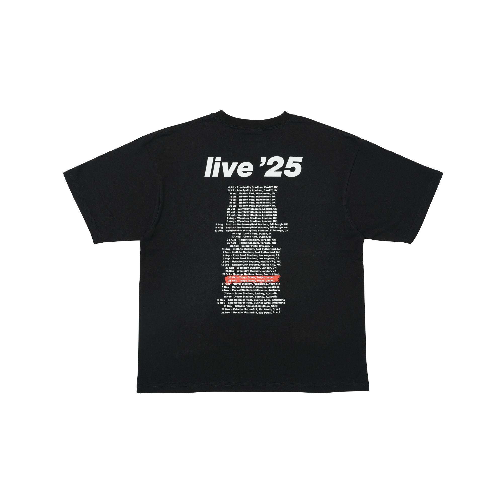 Other Oasis Live '25 T-Shirt Tokyo Exclusive XL Tokyo Limited Size US XL / EU 56 / 4 - 3 Thumbnail