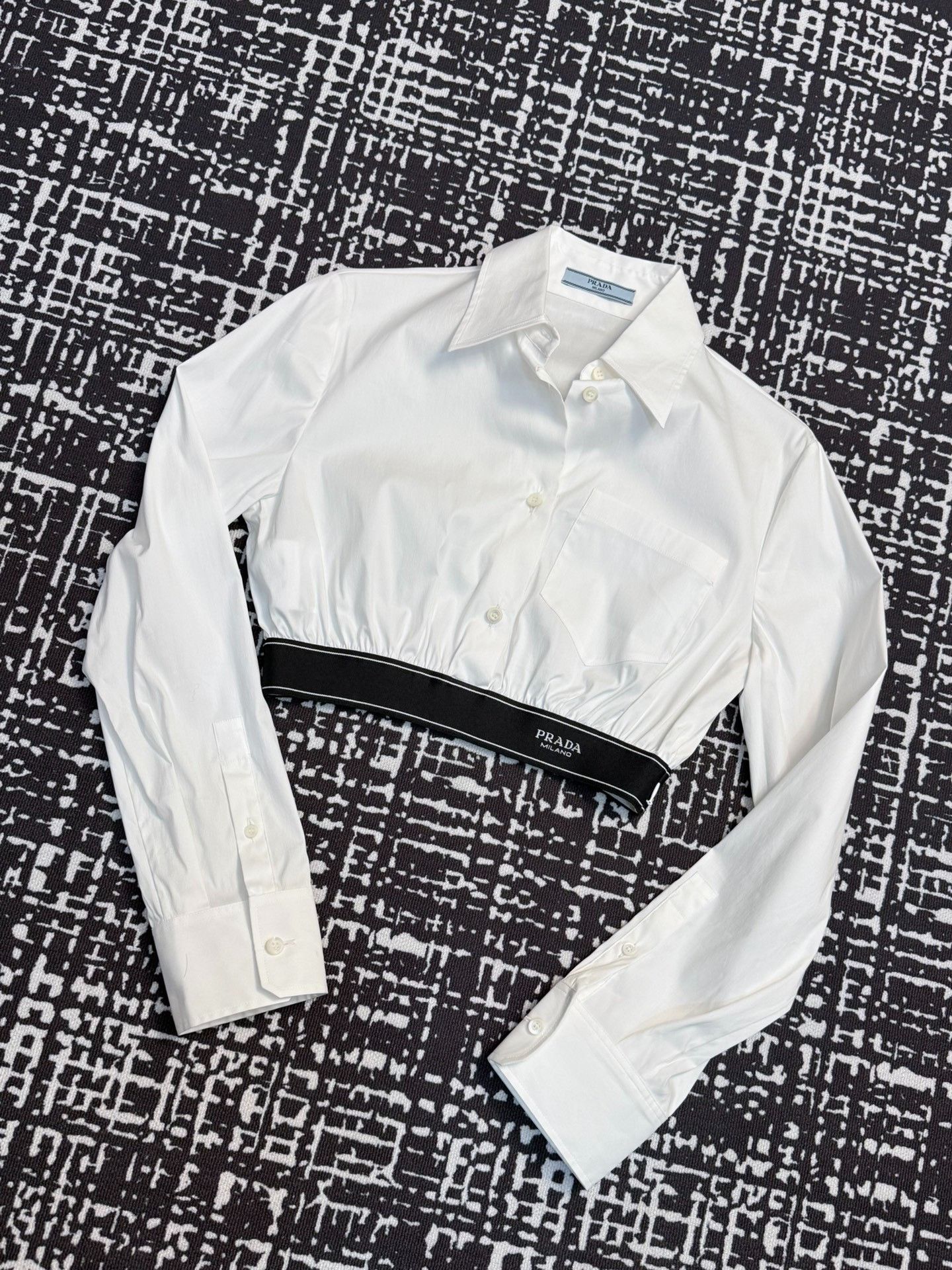 Other White Short Long-Sleeve Shirt Size S / US 4 / IT 40 - 1 Thumbnail