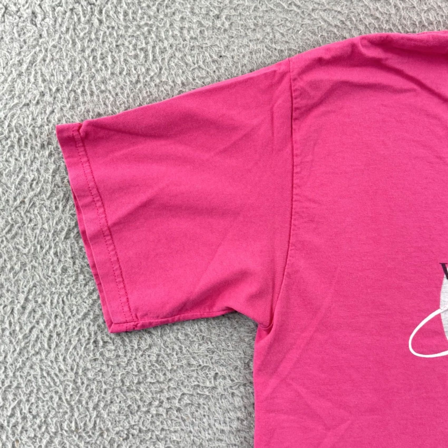 Gildan VINTAGE Jesus Religious Shirt Adult Large Pink Jeremiah 31:3 Christian Y2K USA Shirt Size US L / EU 52-54 / 3 - 4 Thumbnail
