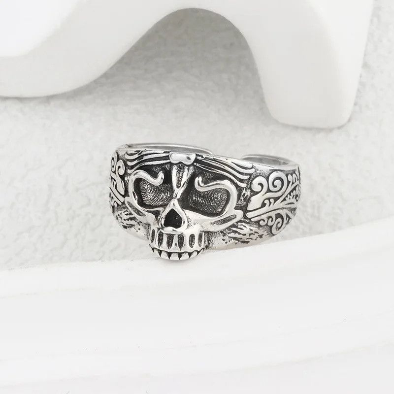 Jewelry Punk Skull Ring Size ONE SIZE - 3 Thumbnail