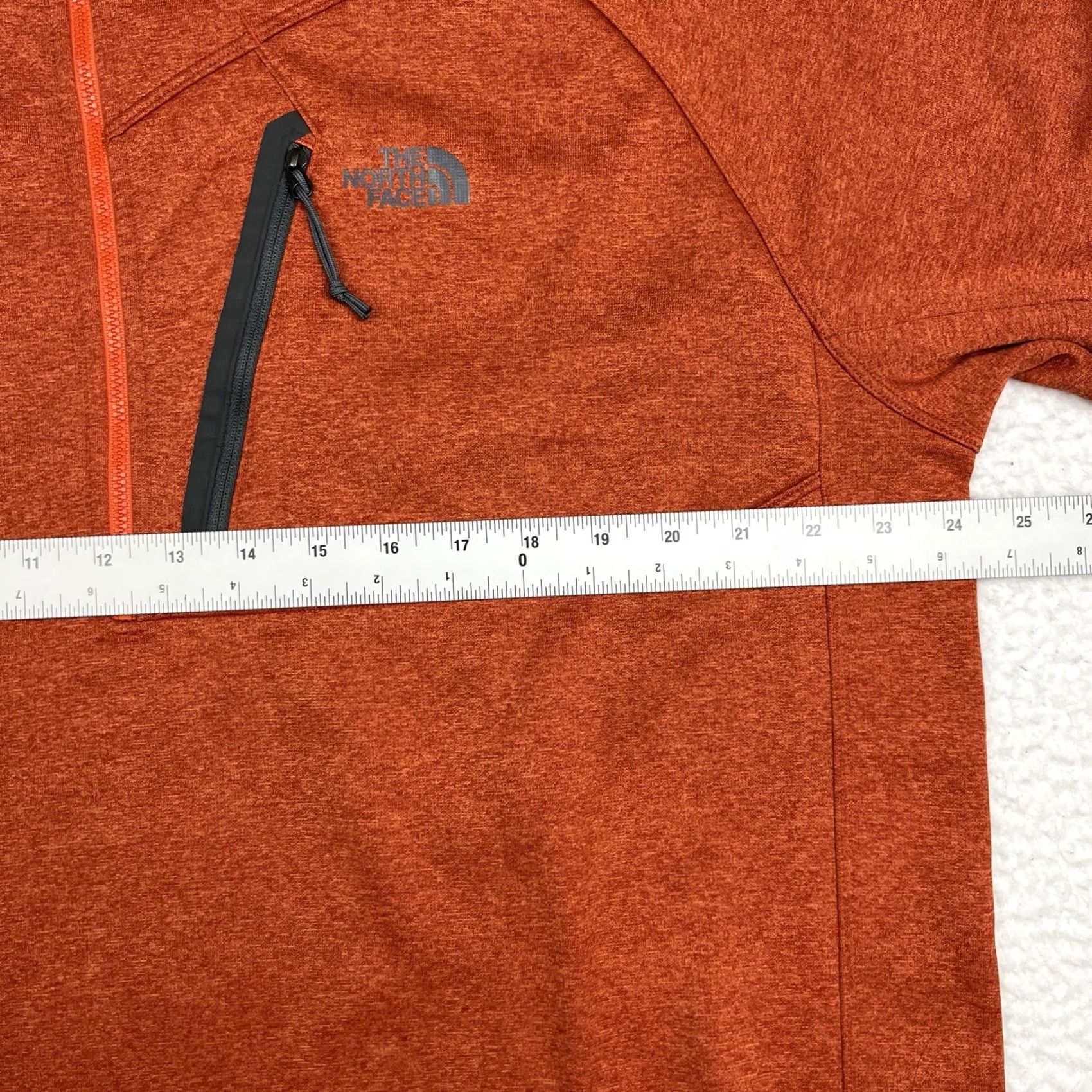 The North Face The North Face Jacket Mens XL Orange Fleece Quarter Zip Size US XL / EU 56 / 4 - 5 Thumbnail