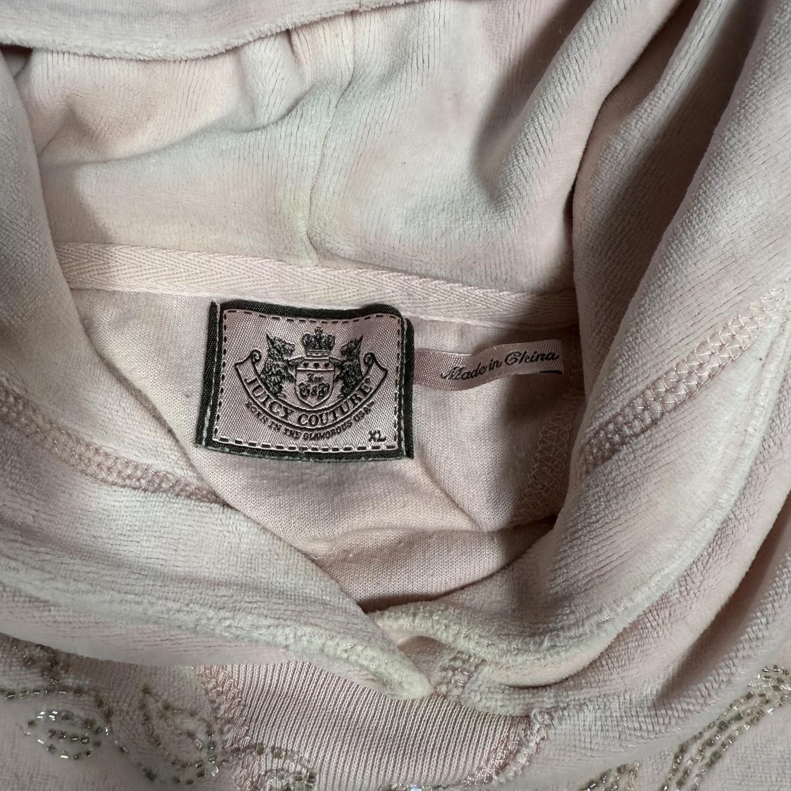 Juicy Couture Jeans Juicy Couture Velour Hoodie I Will Not Shut Up XL Size XL / US 12-14 / IT 48-50 - 4 Thumbnail