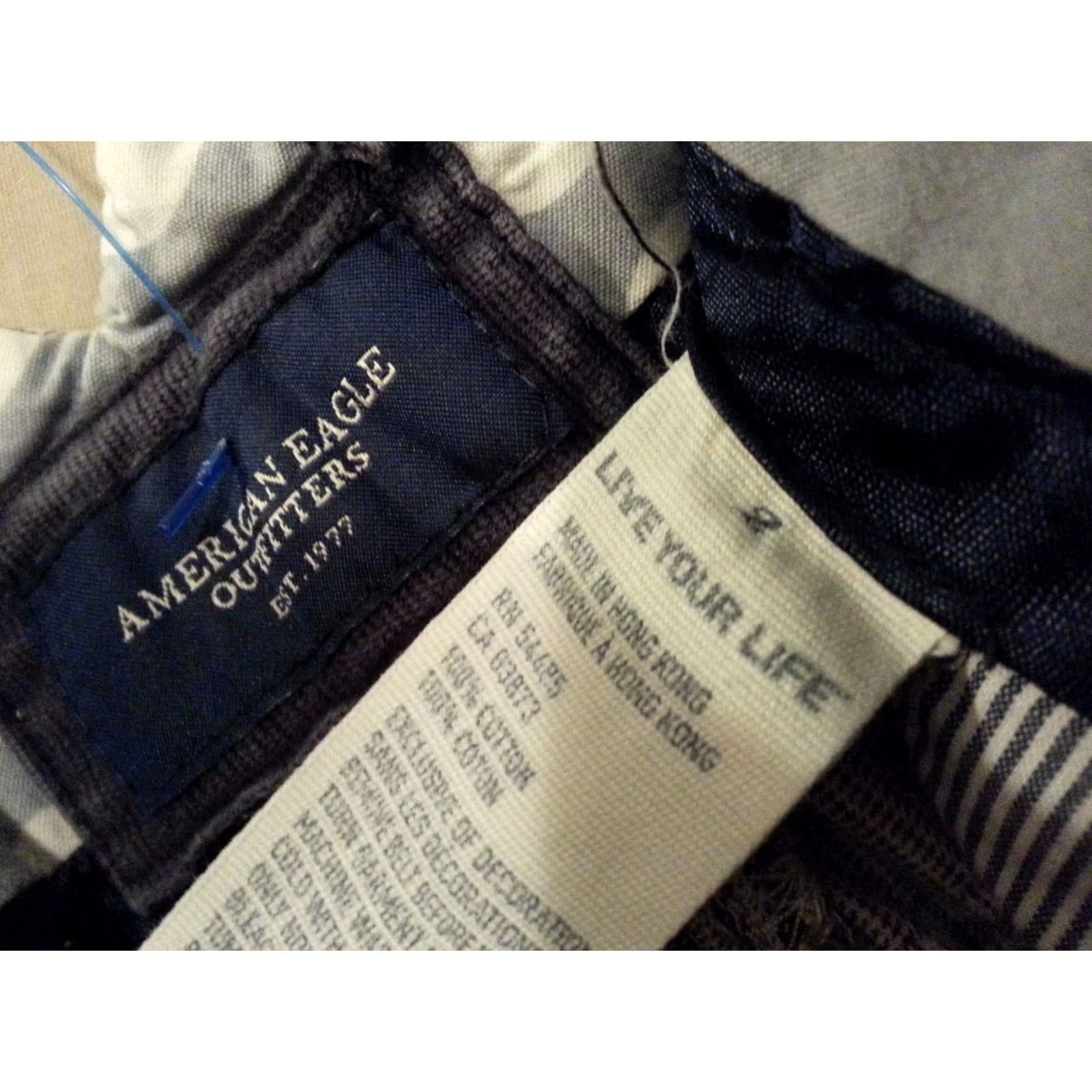 American Eagle Outfitters Womens American Eagle Outfitters Khaki Plaid Shorts 2 Cotton Size 26" / US 2 / IT 38 - 4 Thumbnail