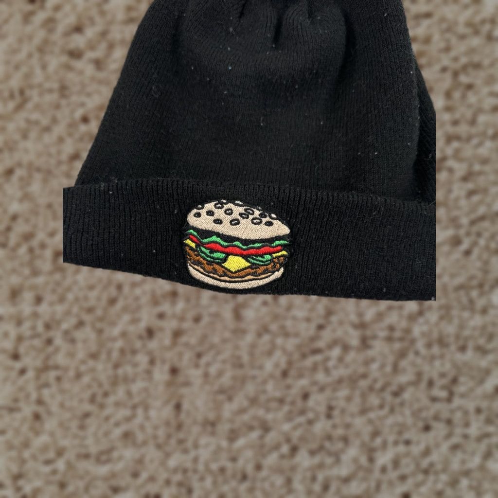 Coal Coal Headwear Beanie Adult One Size Black Acrylic Embroidered Hamburger Hat Men Beanie Logo Ski Fall Winter 2000s Mens Size ONE SIZE - 1 Thumbnail
