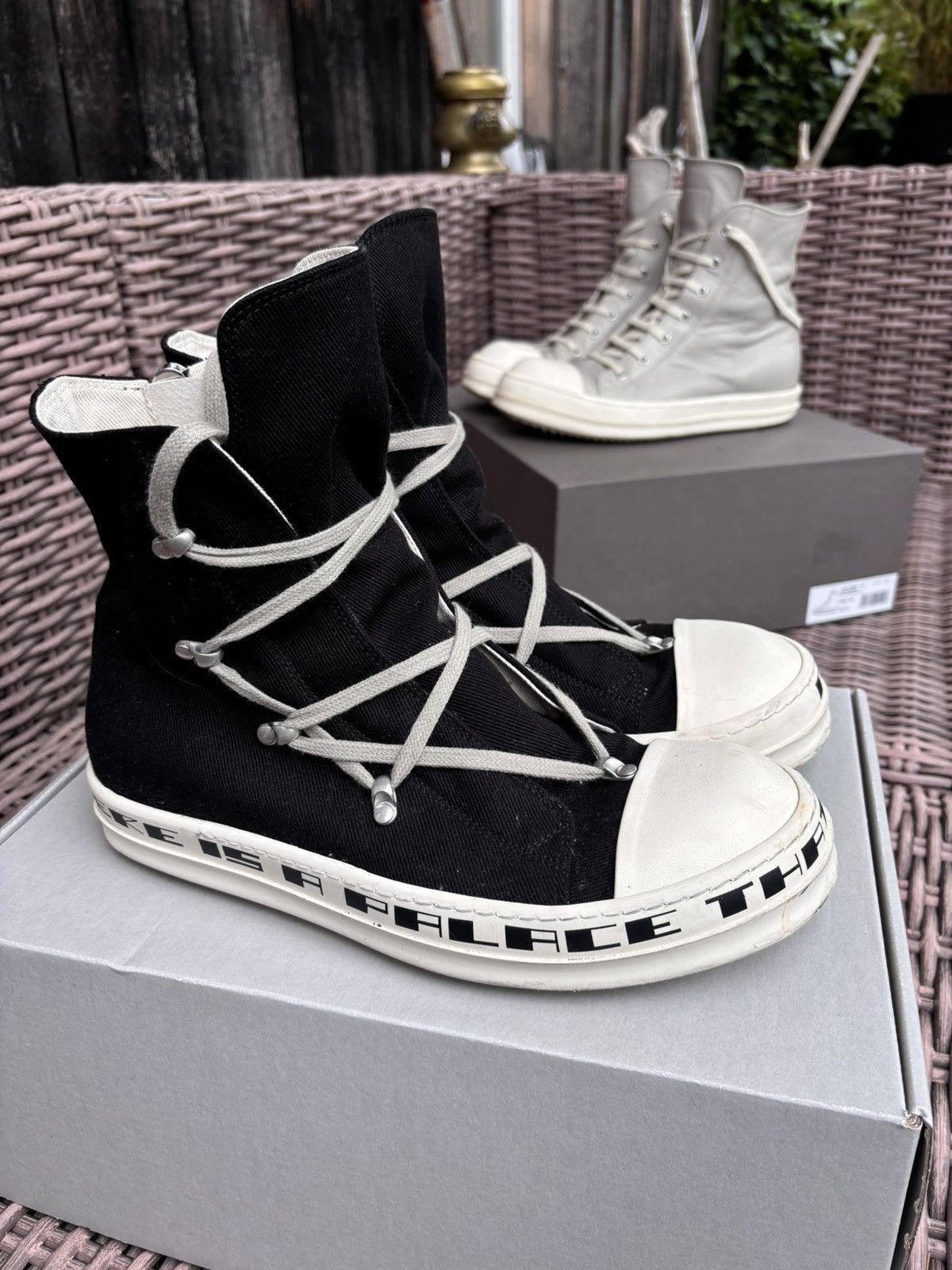 Rick Owens DRKSHDW | Shop Online | Black Hexa Sneaks