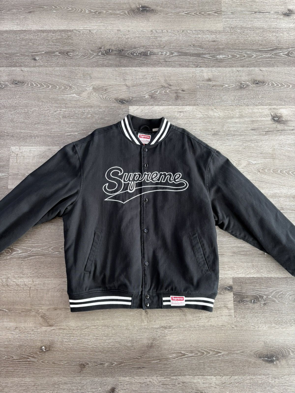 Mitchell & Ness × Supreme Supreme x Mitchell & Ness “Doughboy” Twill Varsity Jacket Size US XXL / EU 58 / 5 - 1 Thumbnail