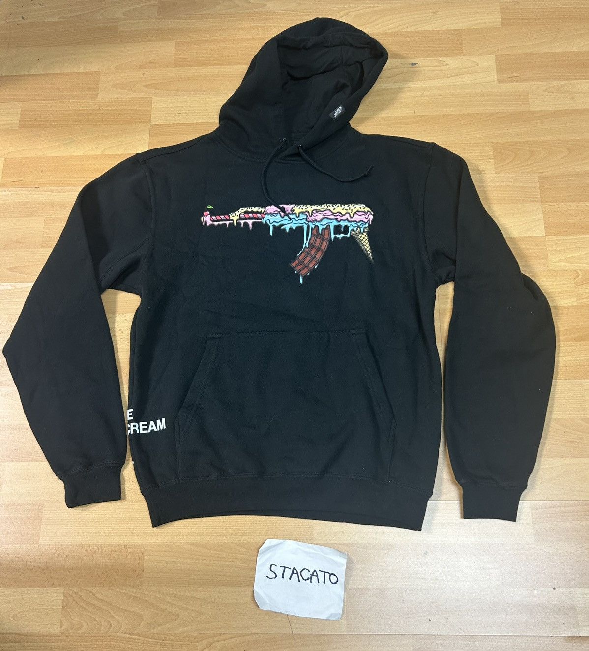 Rap Tees × Vintage ShopGLD Ice Cream Cone Hoodie Black Size US M / EU 48-50 / 2 - 1 Thumbnail