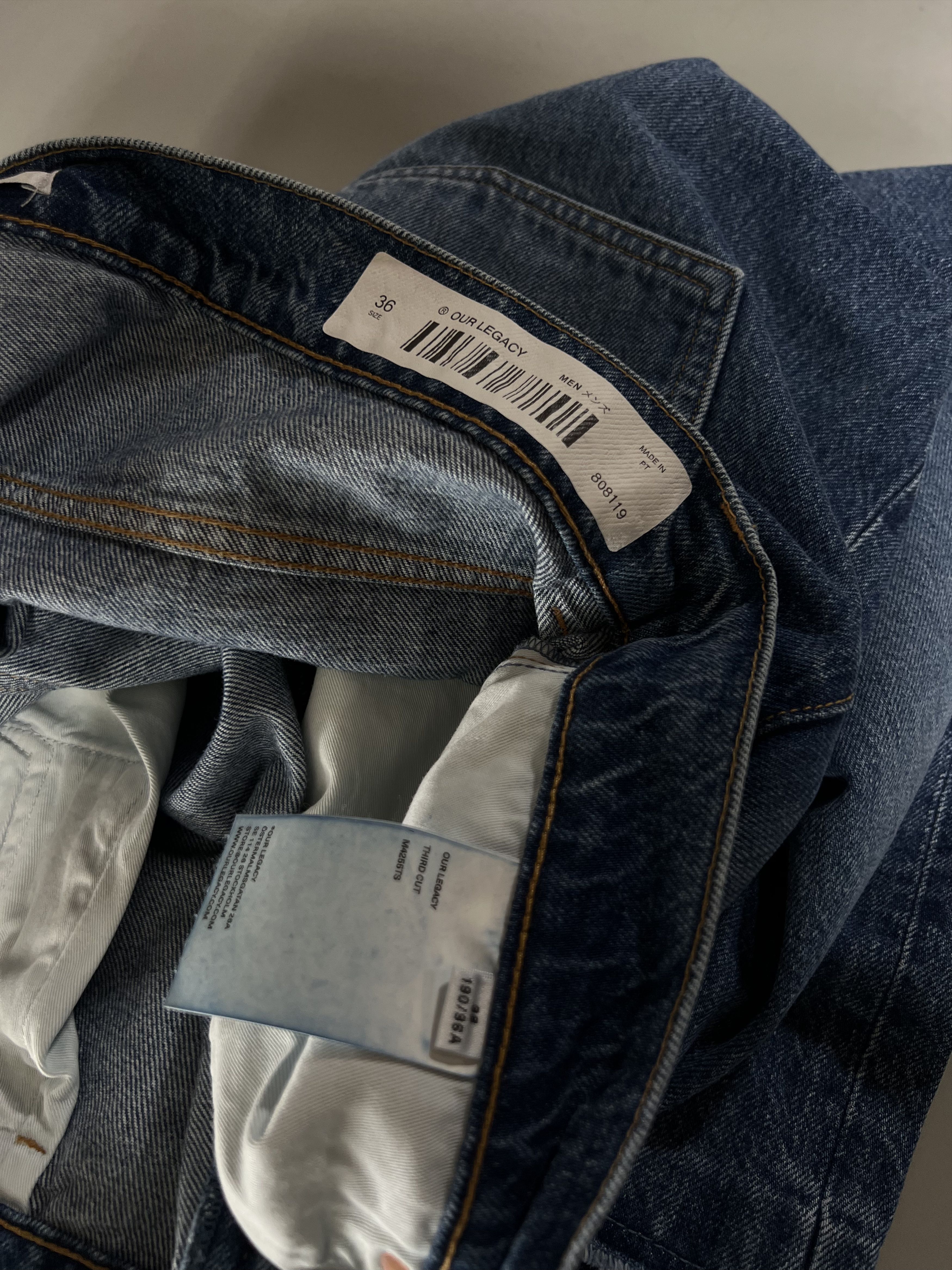 Our Legacy Our Legacy Third Cut Jeans 'Shelly Wash' Size US 36 / EU 52 - 4 Thumbnail
