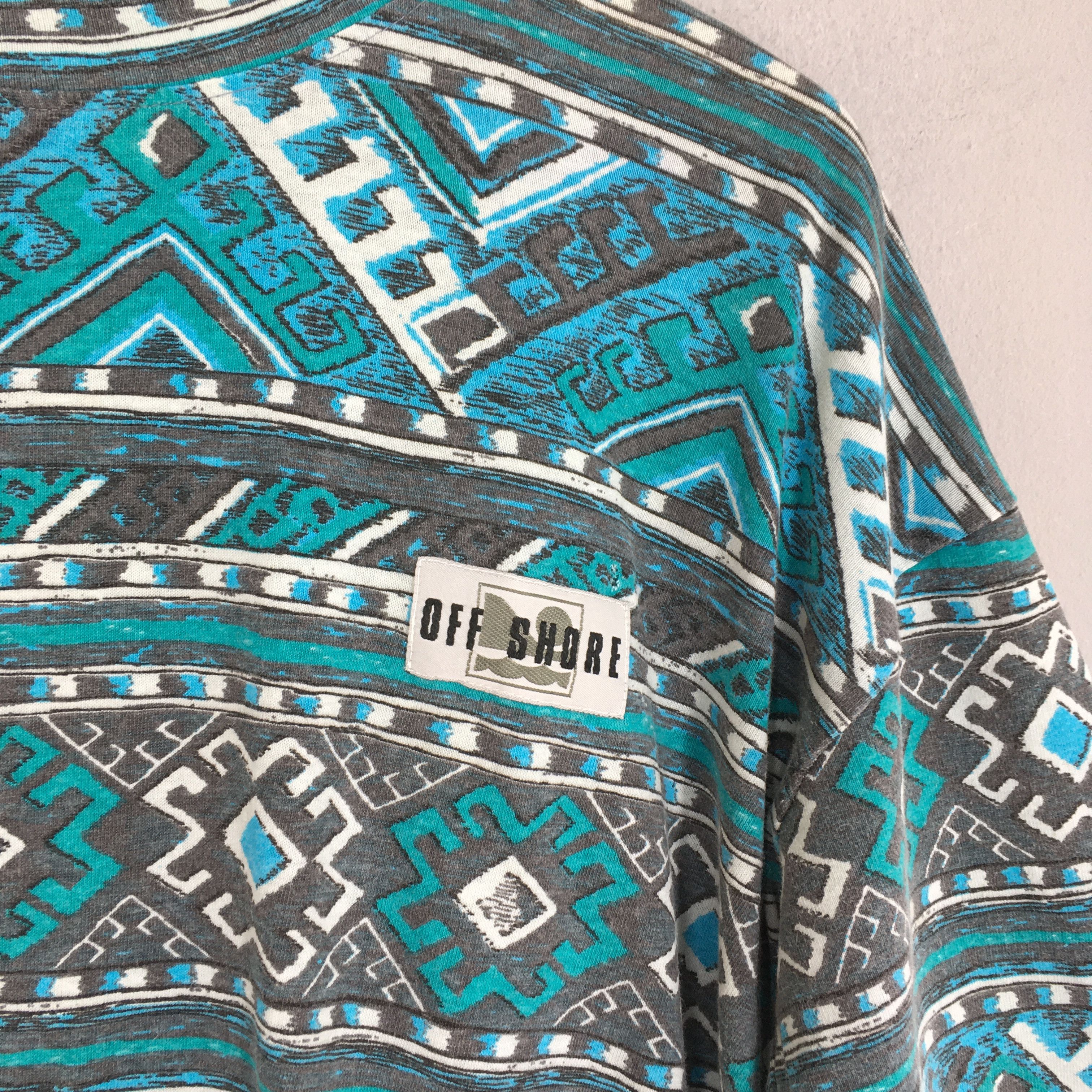 Other Vintage Off Shore Stripe Tribal Surfing Tshirt Large Size US L / EU 52-54 / 3 - 2 Thumbnail