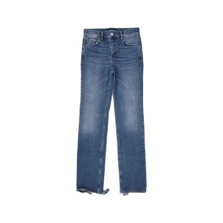 Balenciaga Balenciaga Blue Straight Leg Jeans 0079-2507 Size US 31 - 2 Thumbnail