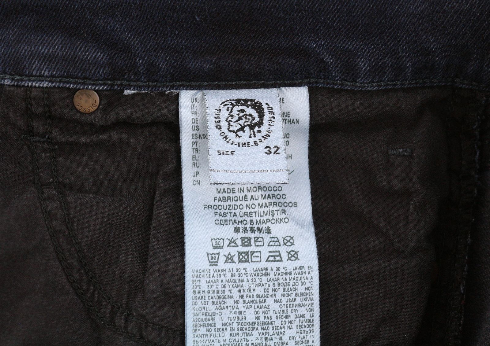 Diesel TEPPHAR-X 0679R W32/L32 Blue Slim Carrot Stretch 89138 Size US 32 / EU 48 - 9 Thumbnail