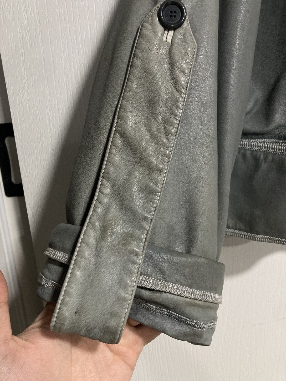 Marni 2000s Marni Gasmask Cropped Leather Jacket Size US S / EU 44-46 / 1 - 11 Thumbnail