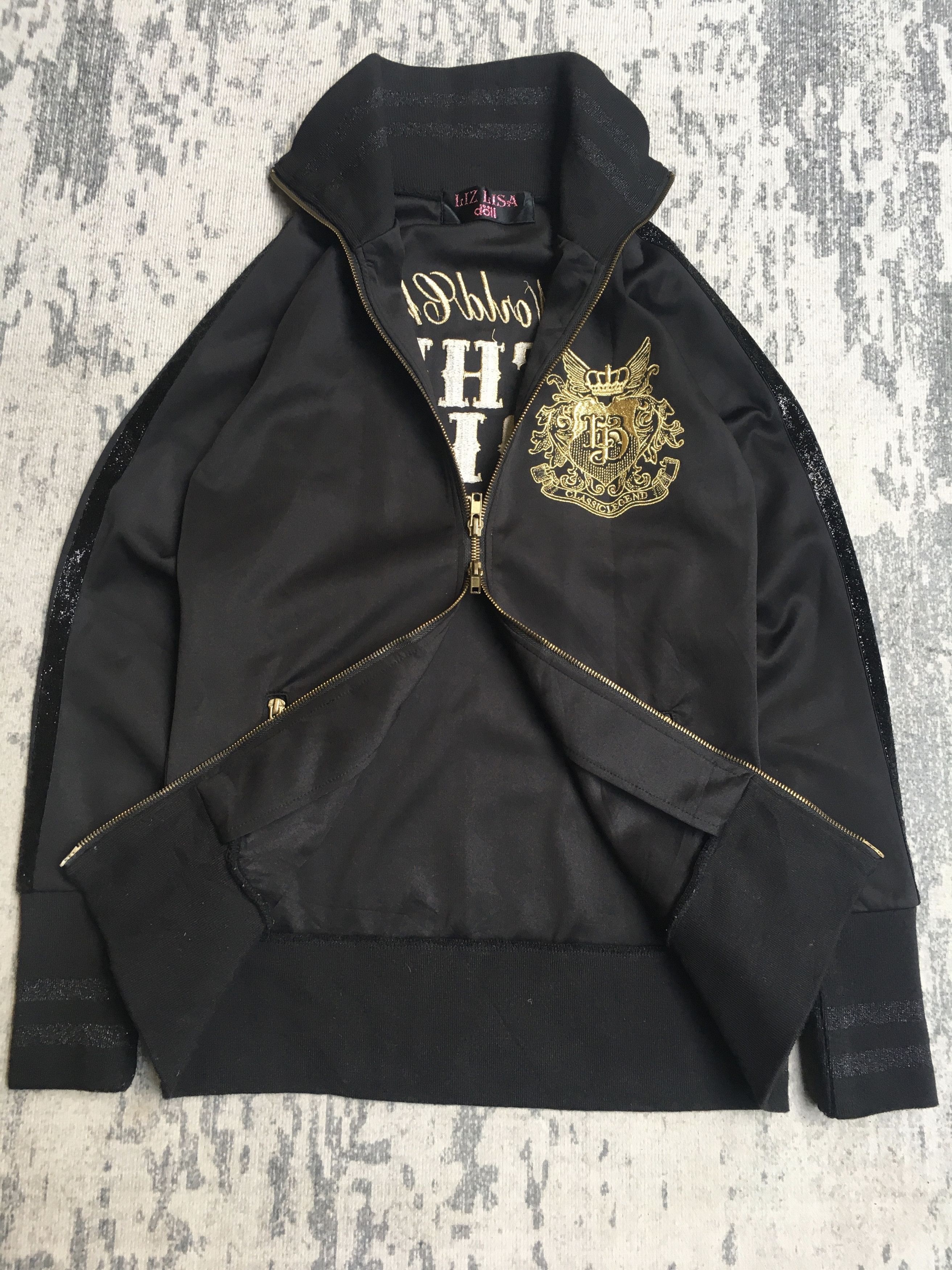 Japanese Brand The Dolls Gold Embroidery Glitter LizLisa Doll Double Zipper Size US S / EU 44-46 / 1 - 7 Thumbnail