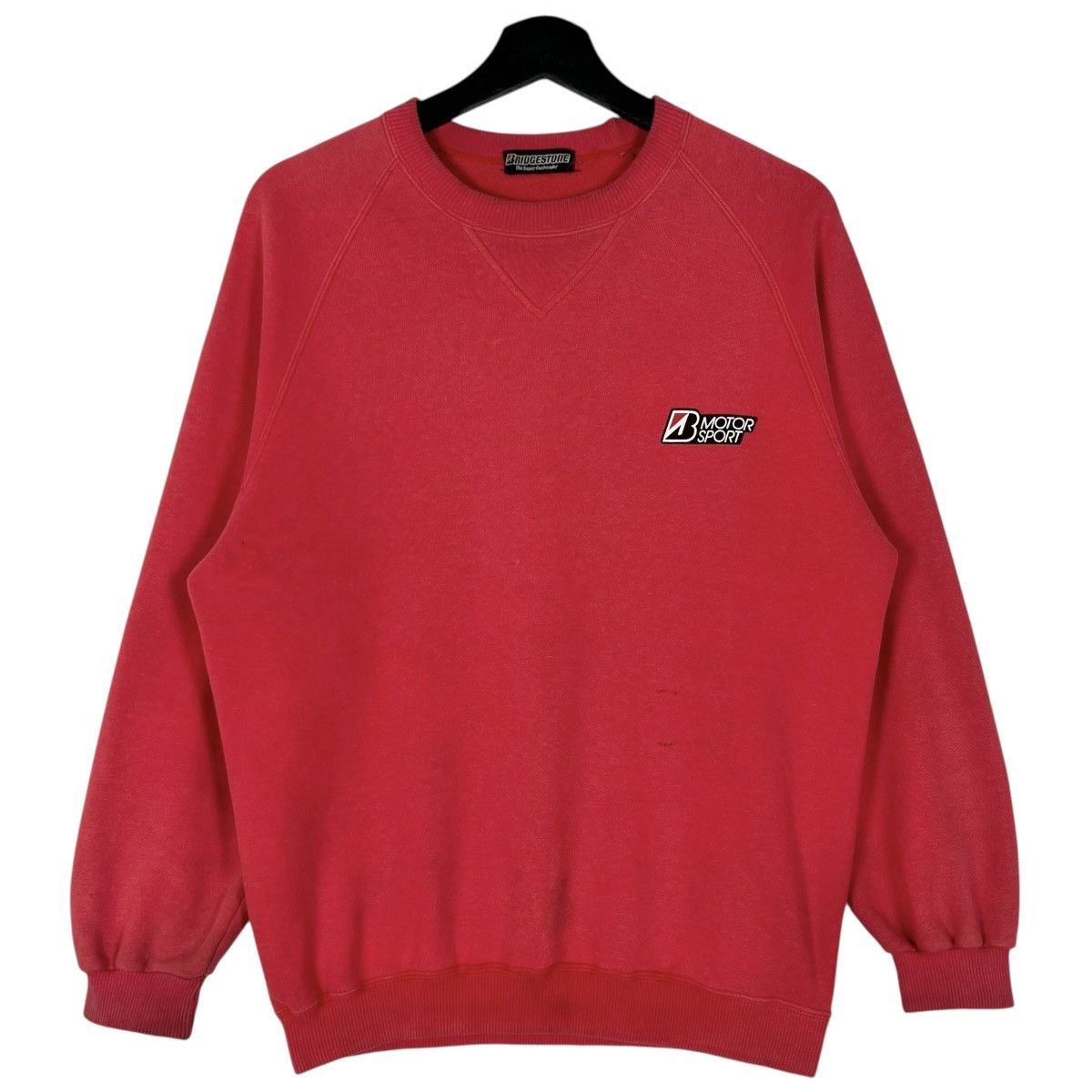 Gear for Sports 80s Vintage Distressed Bridgestone Motorsport Sweatshirt Size US M / EU 48-50 / 2 - 2 Thumbnail