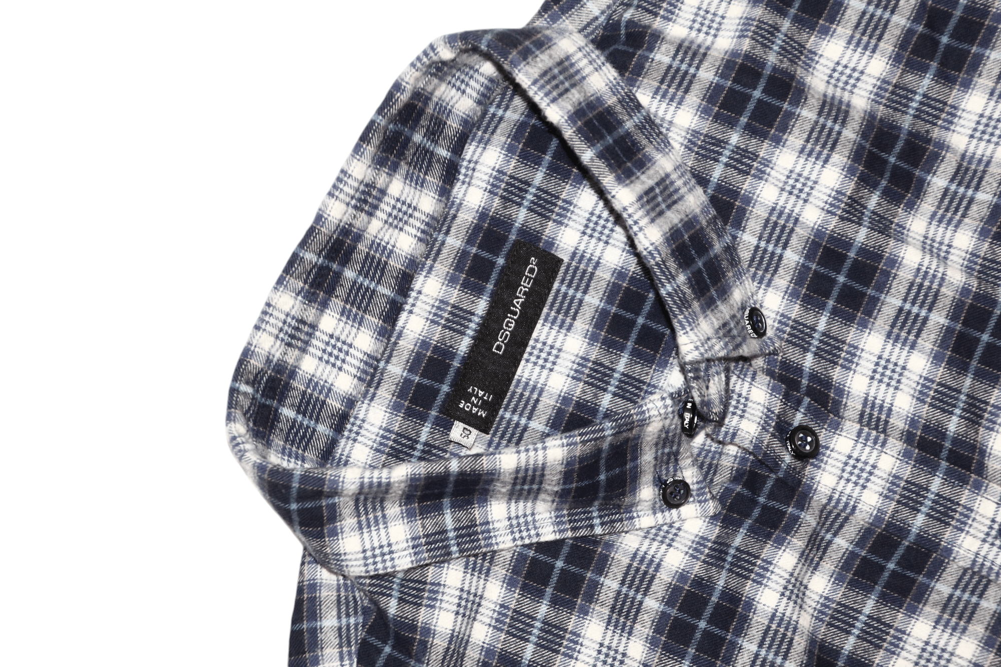 Dsquared2 Dsquared2 Dan Slim Fit Plaid Check Soft Flannel Shirt Size US M / EU 48-50 / 2 - 4 Thumbnail