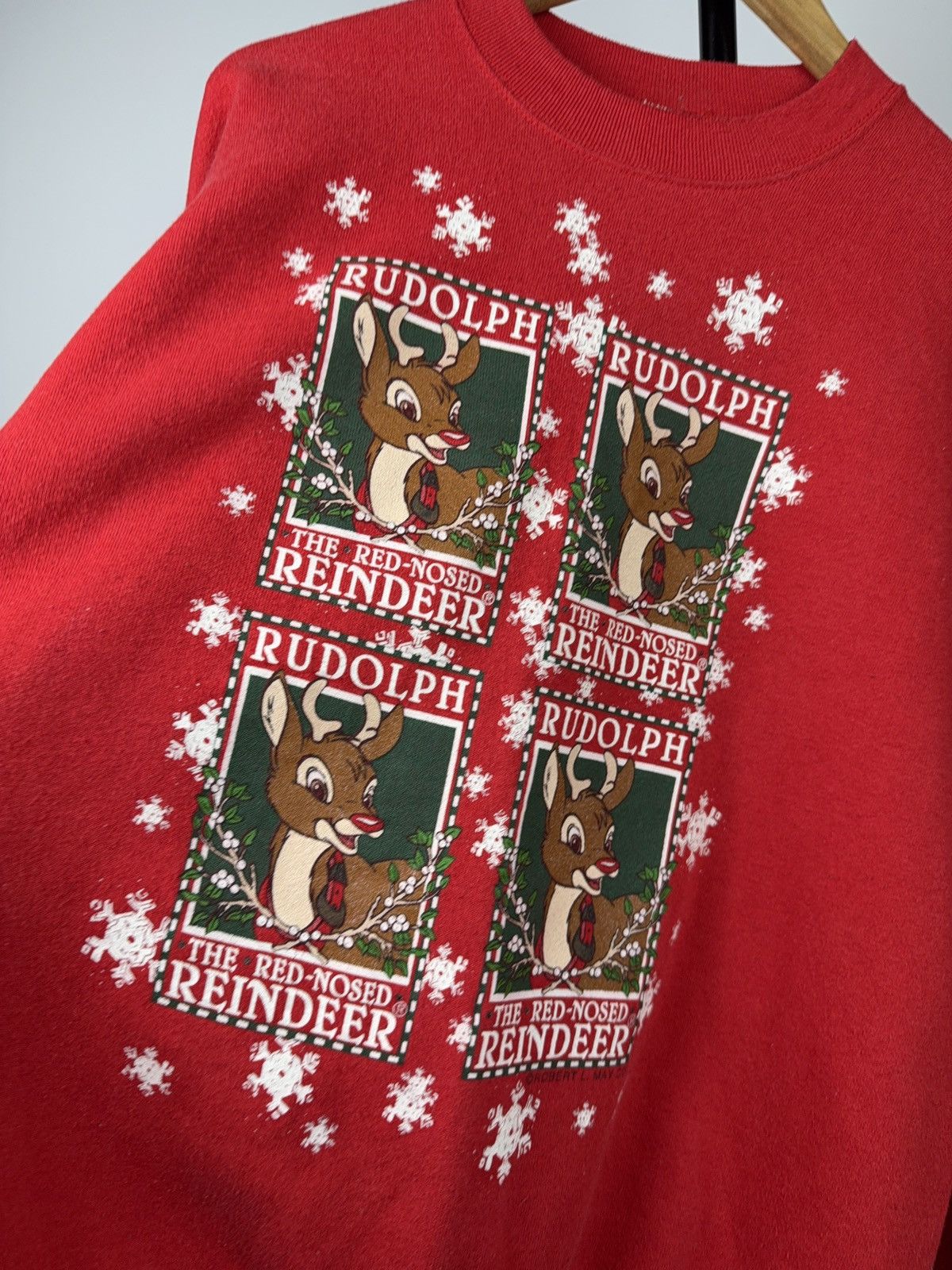 Vintage Vintage Rudolph Red Nosed Reindeer Christmas Sweatshirt USA Size US L / EU 52-54 / 3 - 6 Thumbnail
