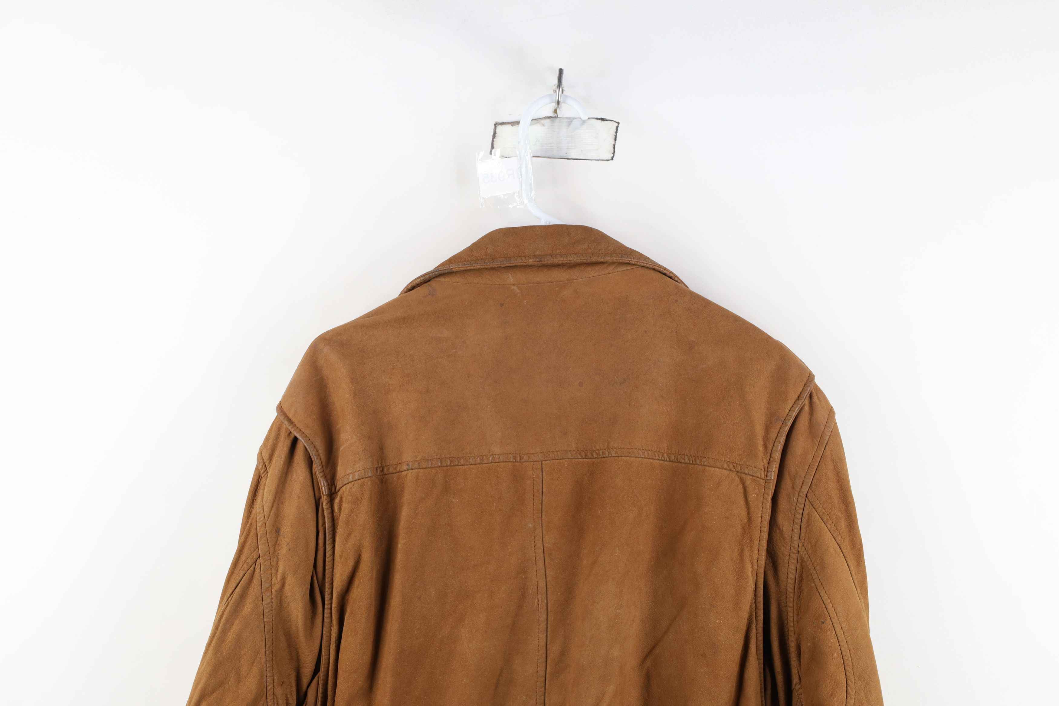 Vintage AS IS Vintage 90s Streetwear Suede Leather Bomber Jacket Size US L / EU 52-54 / 3 - 14 Thumbnail