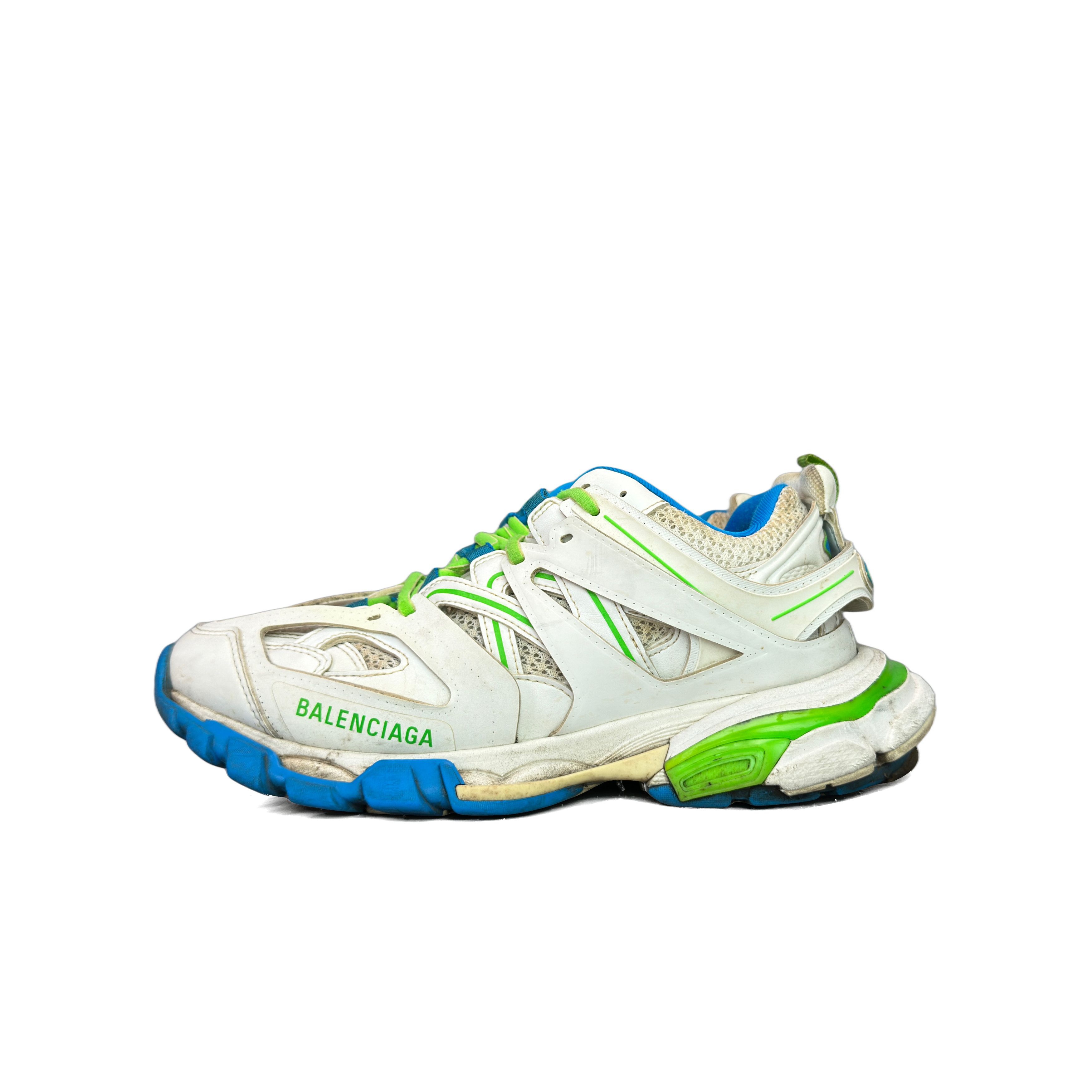 Balenciaga Balenciaga Track Low-Top Sneakers White Green Size 6 Size US 6 / EU 39 - 1 Thumbnail