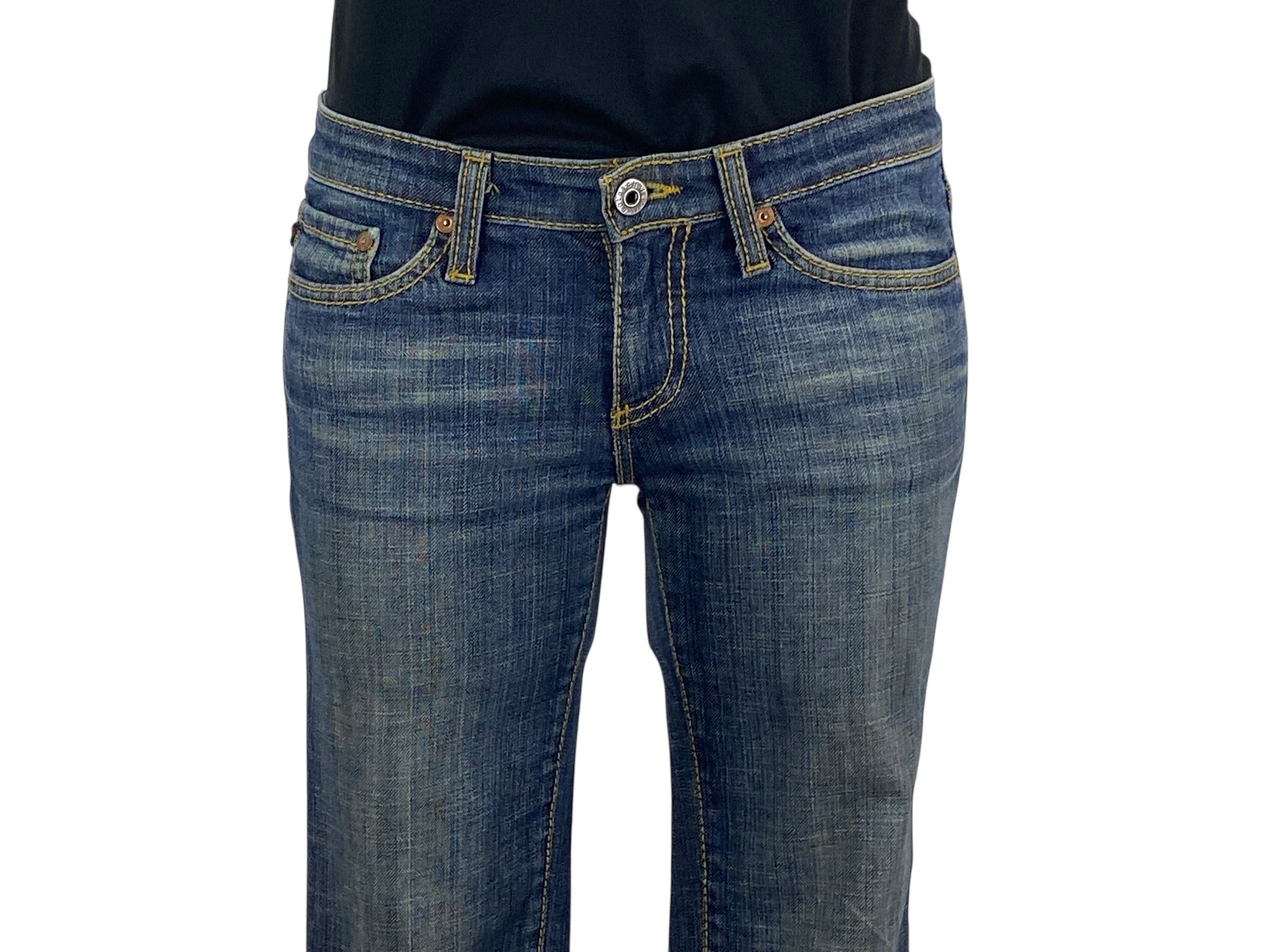 AG Adriano Goldschmied Adriano Goldschmied Low Rise Jeans Made in USA Size 25" / US 0 / IT 36 - 3 Thumbnail
