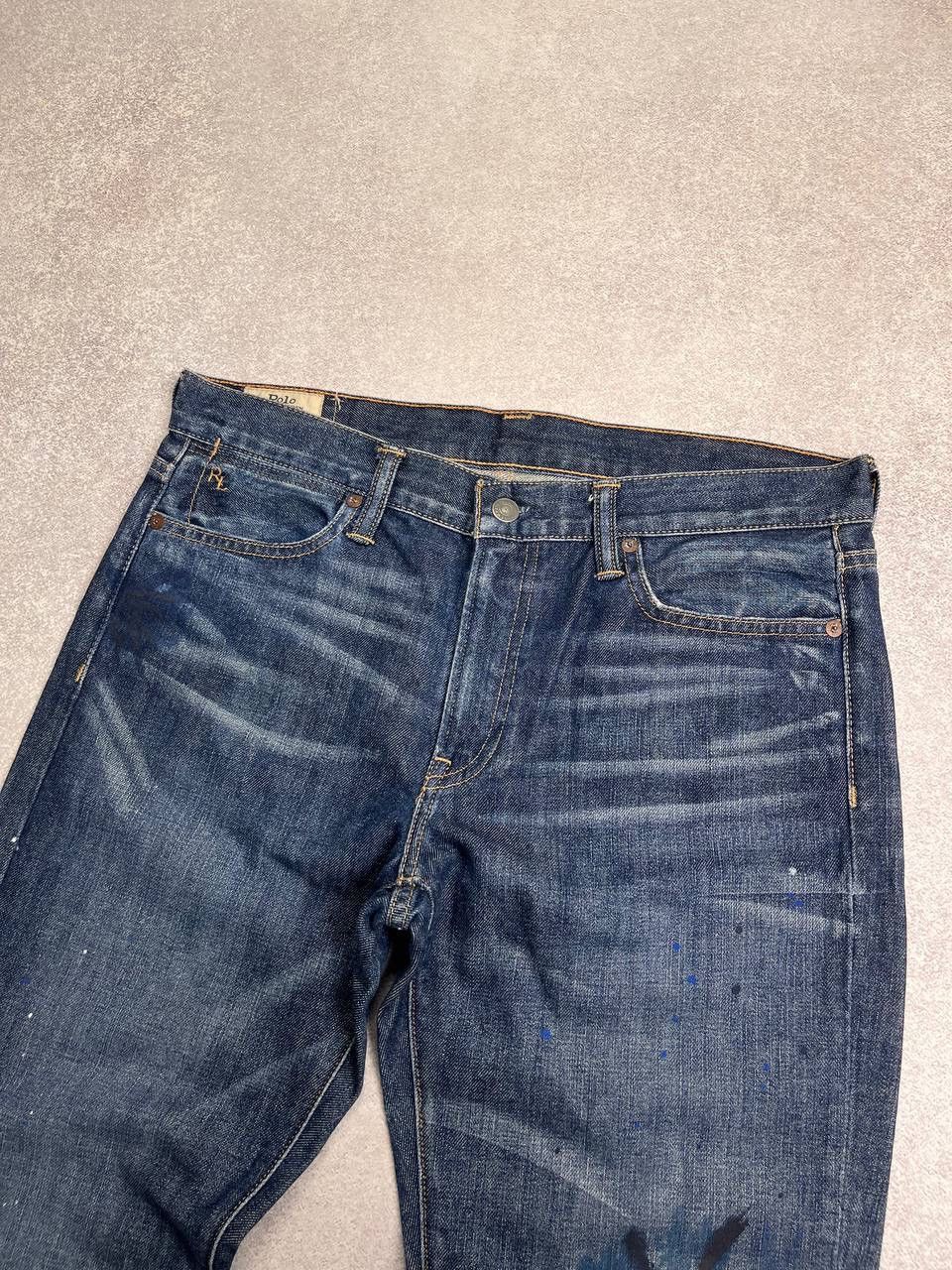 Polo Ralph Lauren Vintage Polo Ralph Lauren Painted Baggy Jeans Y2K 29 Size US 29 - 6 Thumbnail
