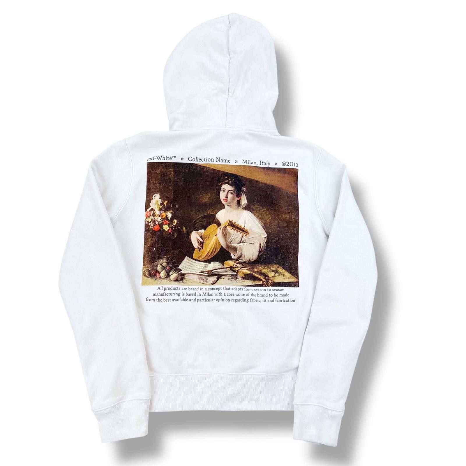 Off-White Off-White Caravaggio Lute White Hoodie Size US XS / EU 42 / 0 - 3 Thumbnail