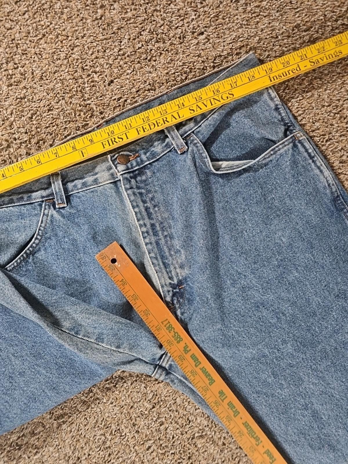 Rustler Rustler 38x30 Straight Blue Jeans Size US 38 / EU 54 - 4 Thumbnail