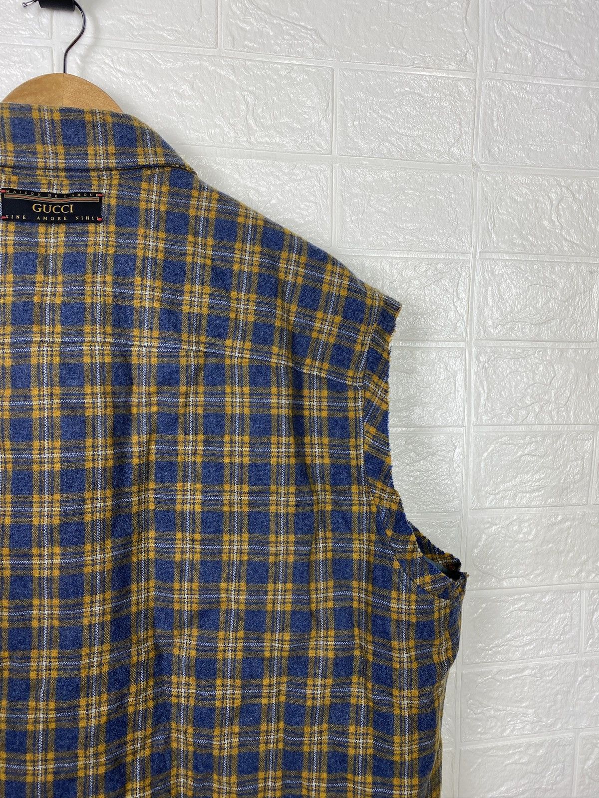 Gucci Gucci Wool Vest - SS20 Yellow & Blue Check - Size 52 Size US L / EU 52-54 / 3 - 11 Thumbnail