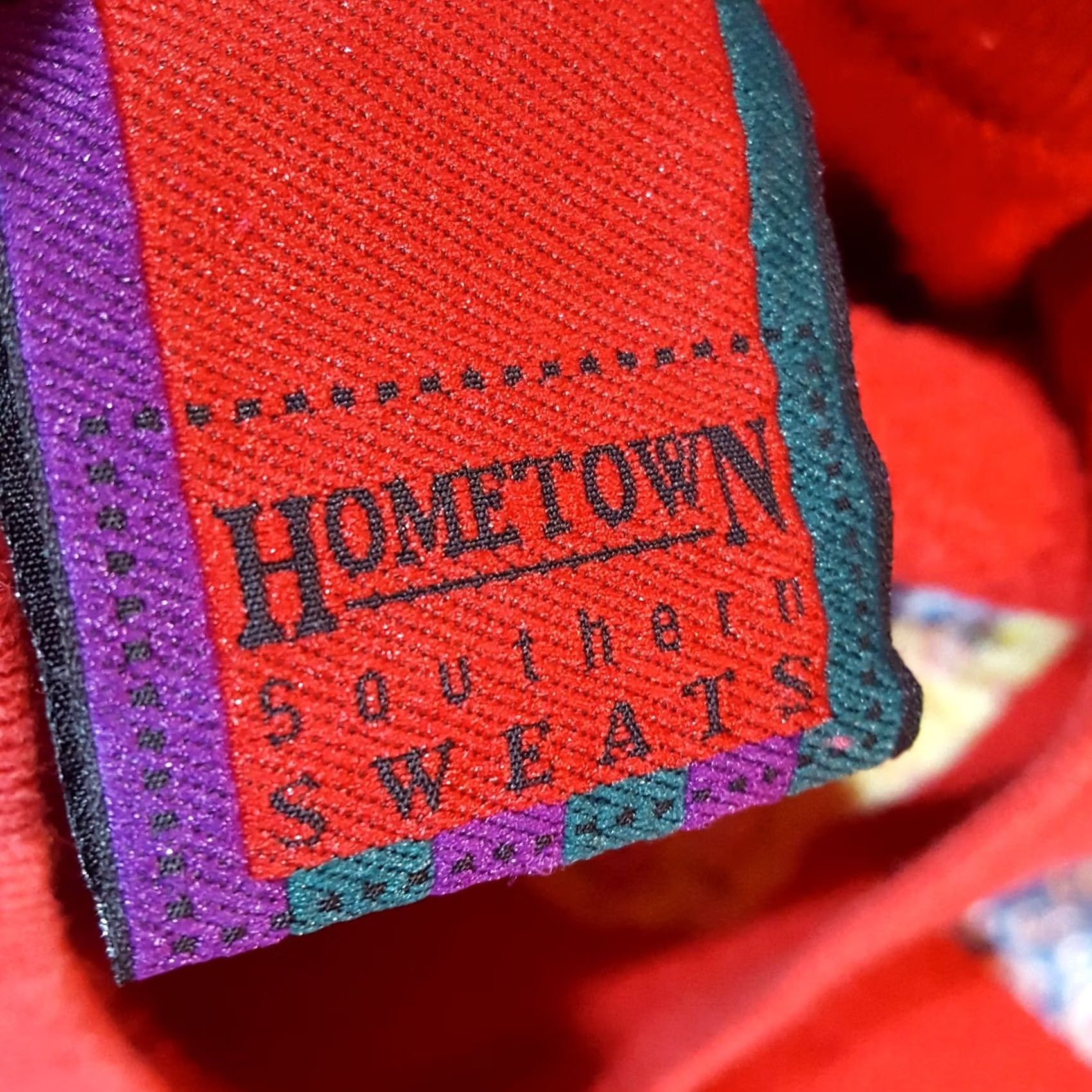 Vintage VINTAGE Red Quilt Square Size M Crewneck 80s 90s Sweatshirt Pullover Raglan Sewing Women Size M / US 6-8 / IT 42-44 - 7 Thumbnail