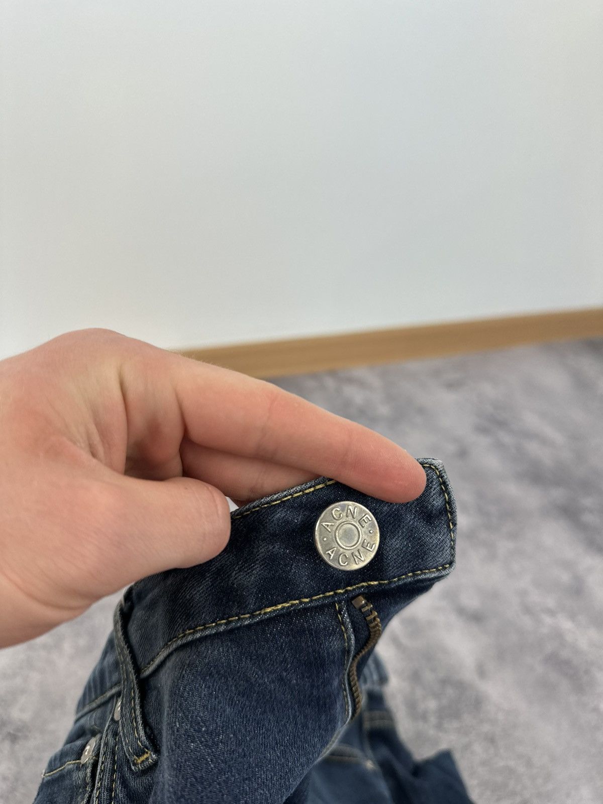 Acne Studios Vintage Acne Studios Avant Garde Washed Denim Designer Jeans Size US 30 / EU 46 - 16 Thumbnail