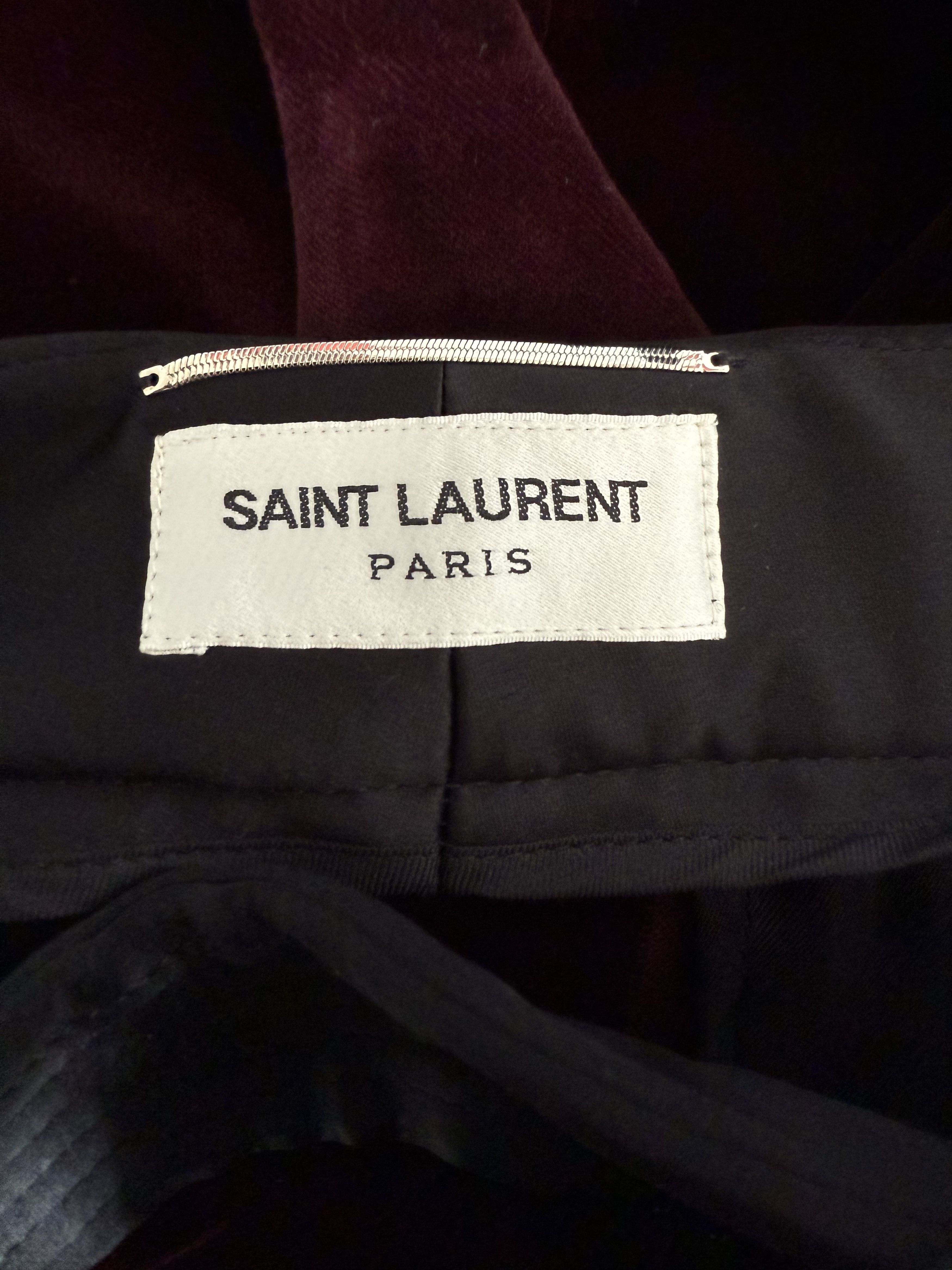 Saint Laurent Paris FW22' Saint Laurent Carrot-fit Velvet Pants Size US 30 / EU 46 - 14 Thumbnail