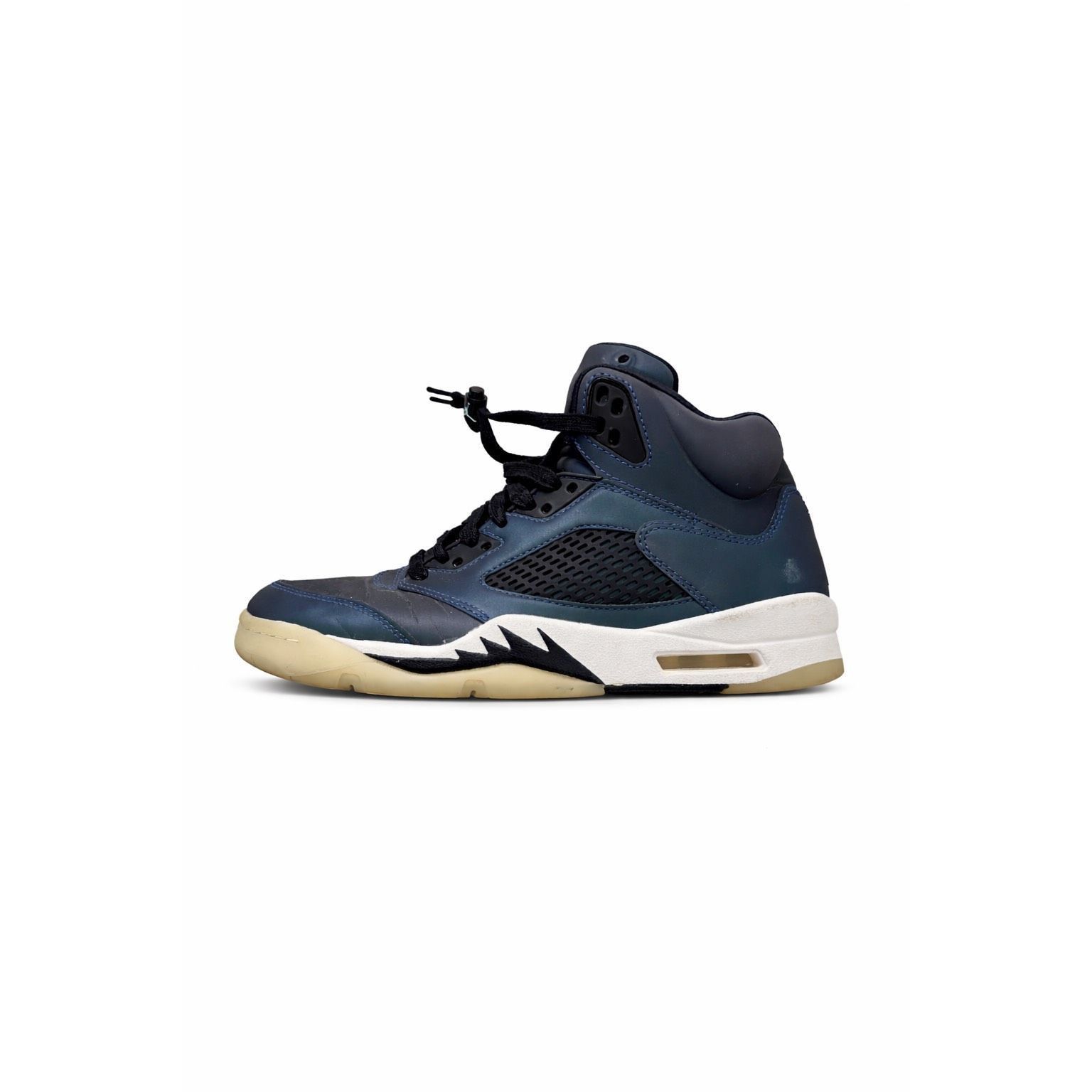 Jordan Brand Air Jordan 5 Retro Blue Iridescent Navy Black Men’s Size 6 S Size US 6 / EU 39 - 2 Thumbnail