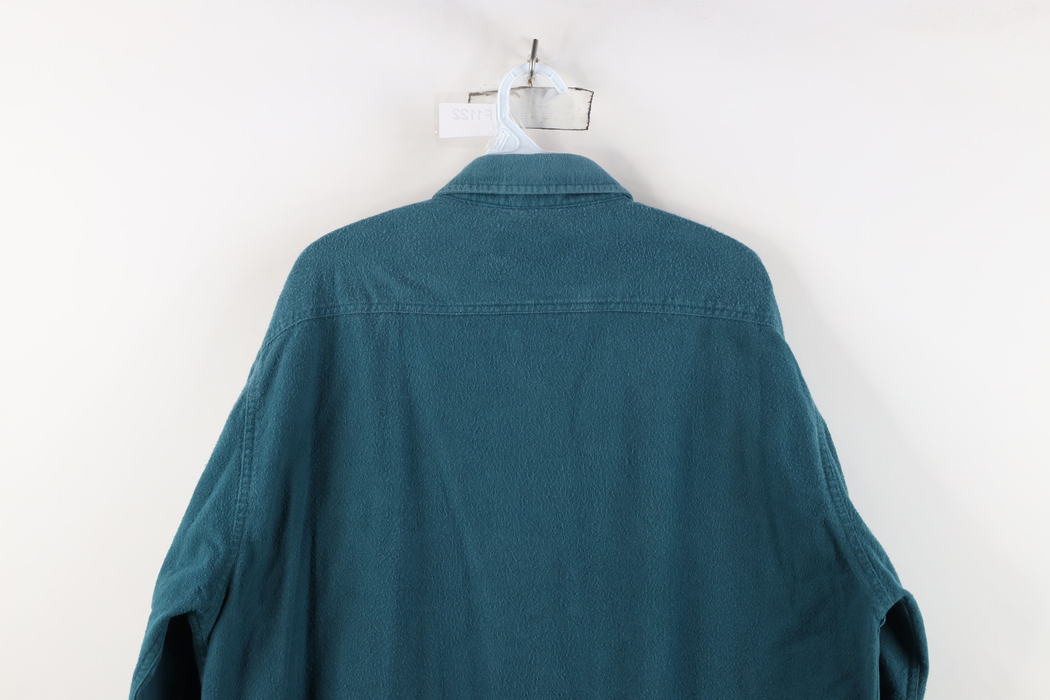 Vintage Vintage 90s Streetwear Cloth Collared Button Shirt Green Size US XL / EU 56 / 4 - 10 Thumbnail